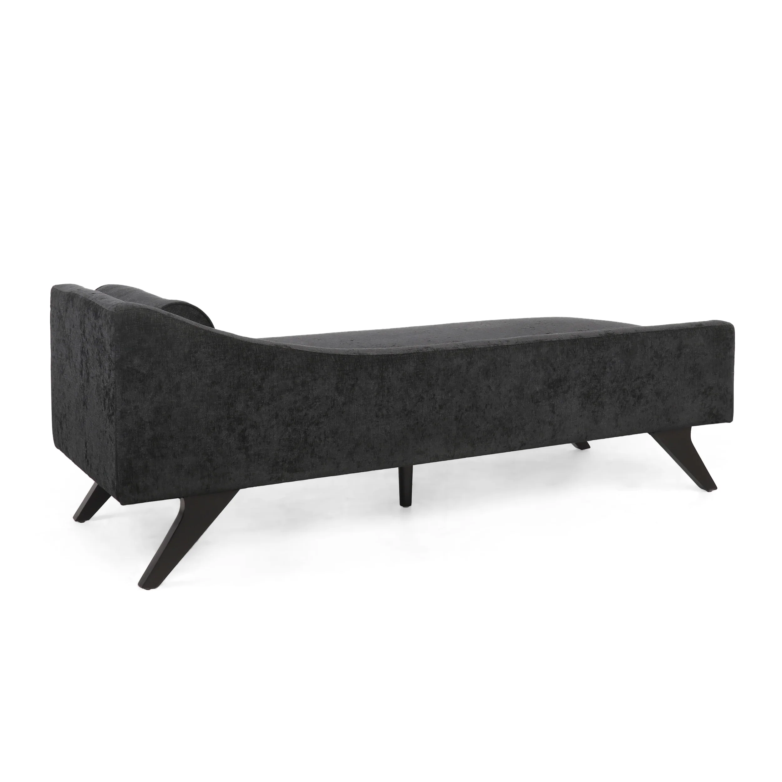 Alphonso Mid-Century Modern Fabric Chaise Lounge - furnishings