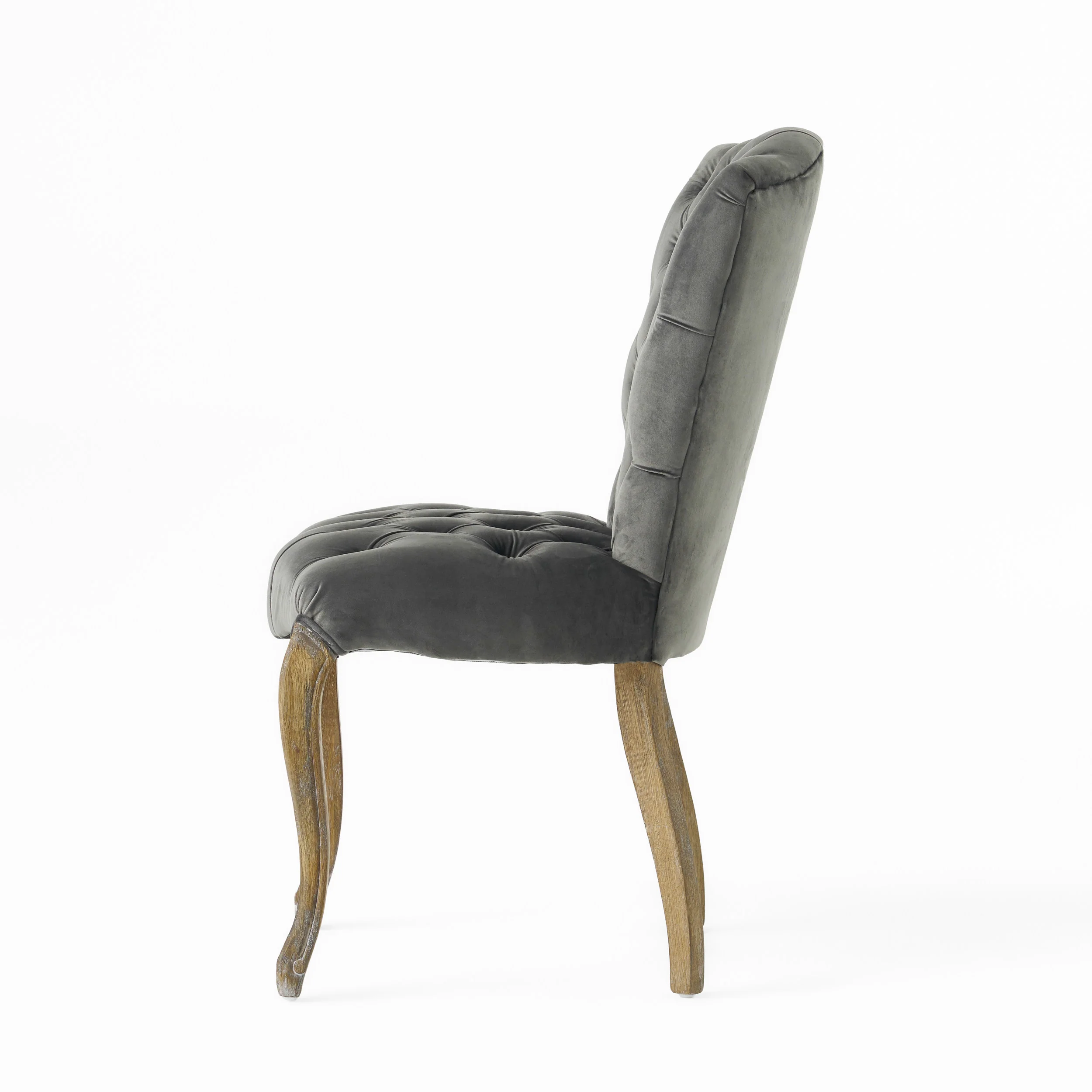 Martino Charcoal Velvet Dining Chair (Set of 2) - furnishings