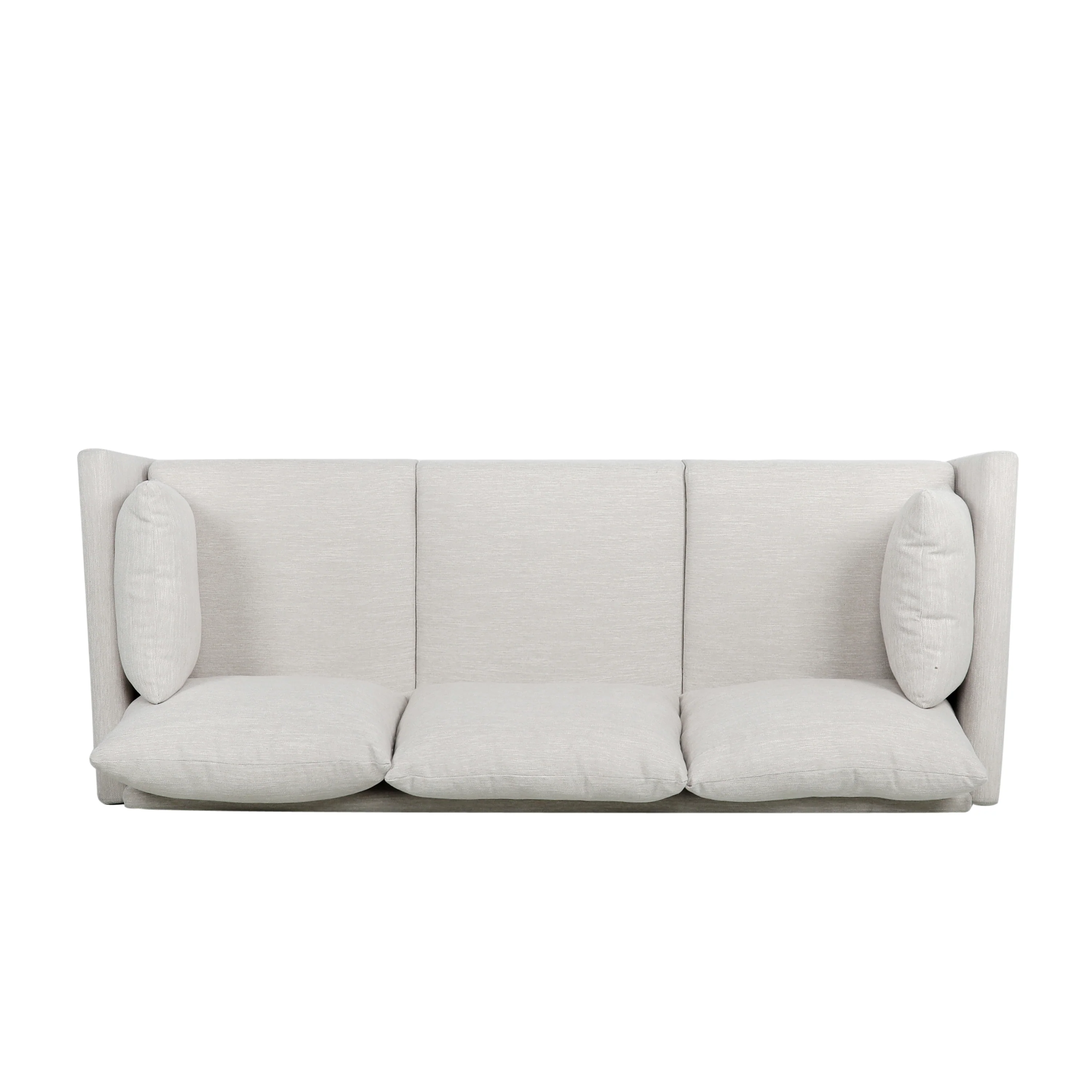 Wadleigh Contemporary Fabric Pillow Back 3 Seater Sofa - furnishings