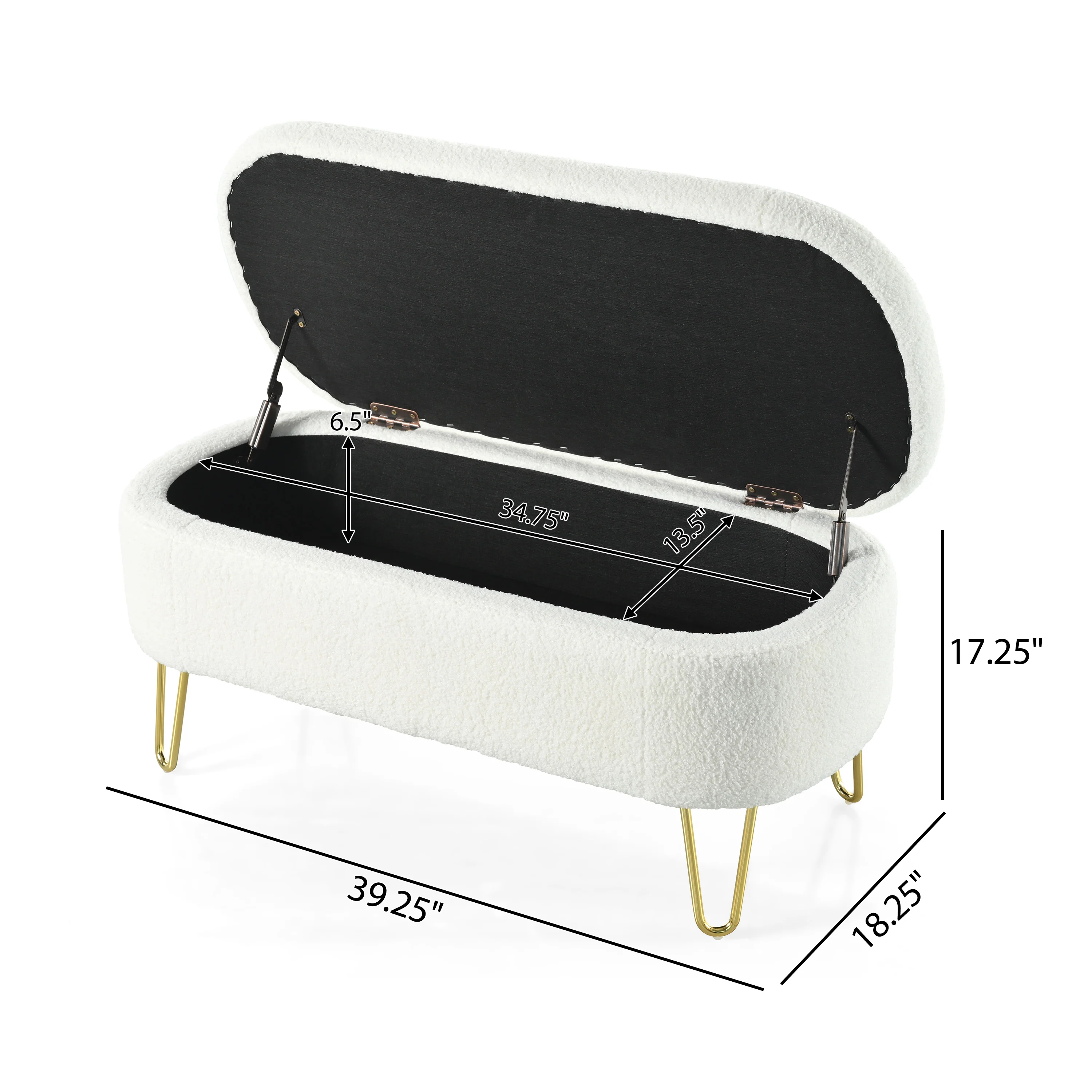 Rabiot Modern Fabirc Ottoman Bench - furnishings