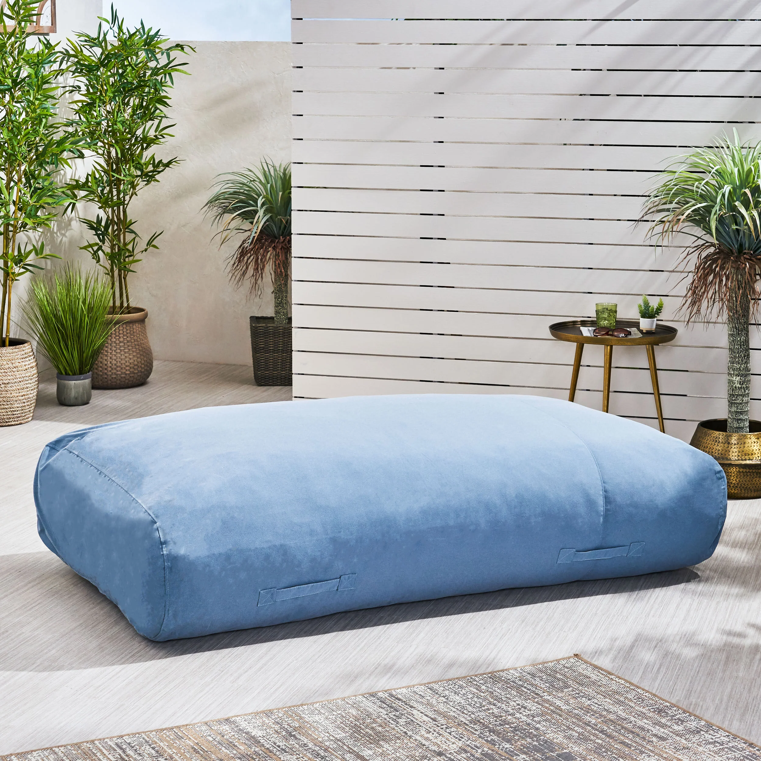 Arcelia Outdoor Water Resistant 6X3 Lounger Bean Bag - furnishings