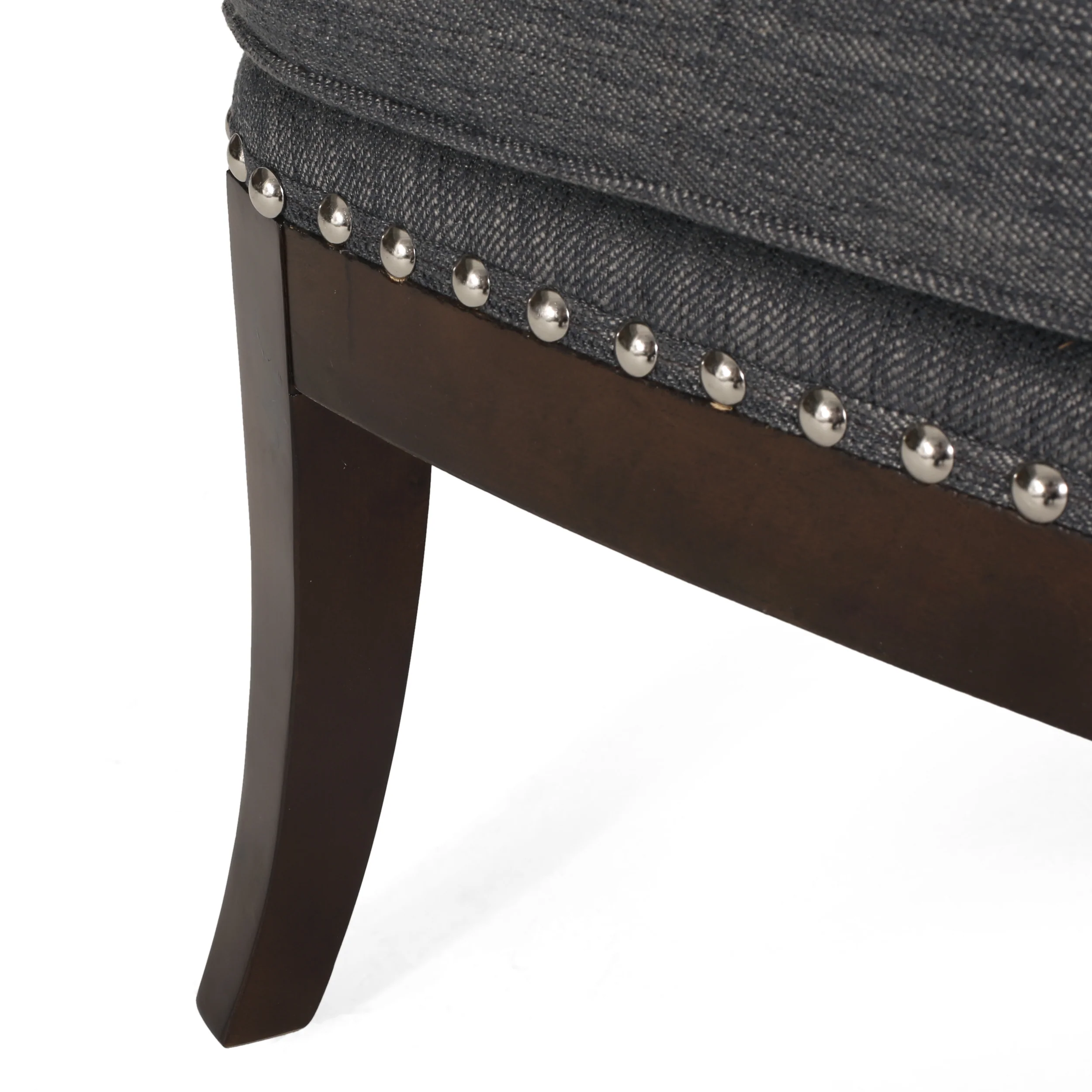 Jett Contemporary Upholstered Accent Chair with Nailhead Trim - furnishings