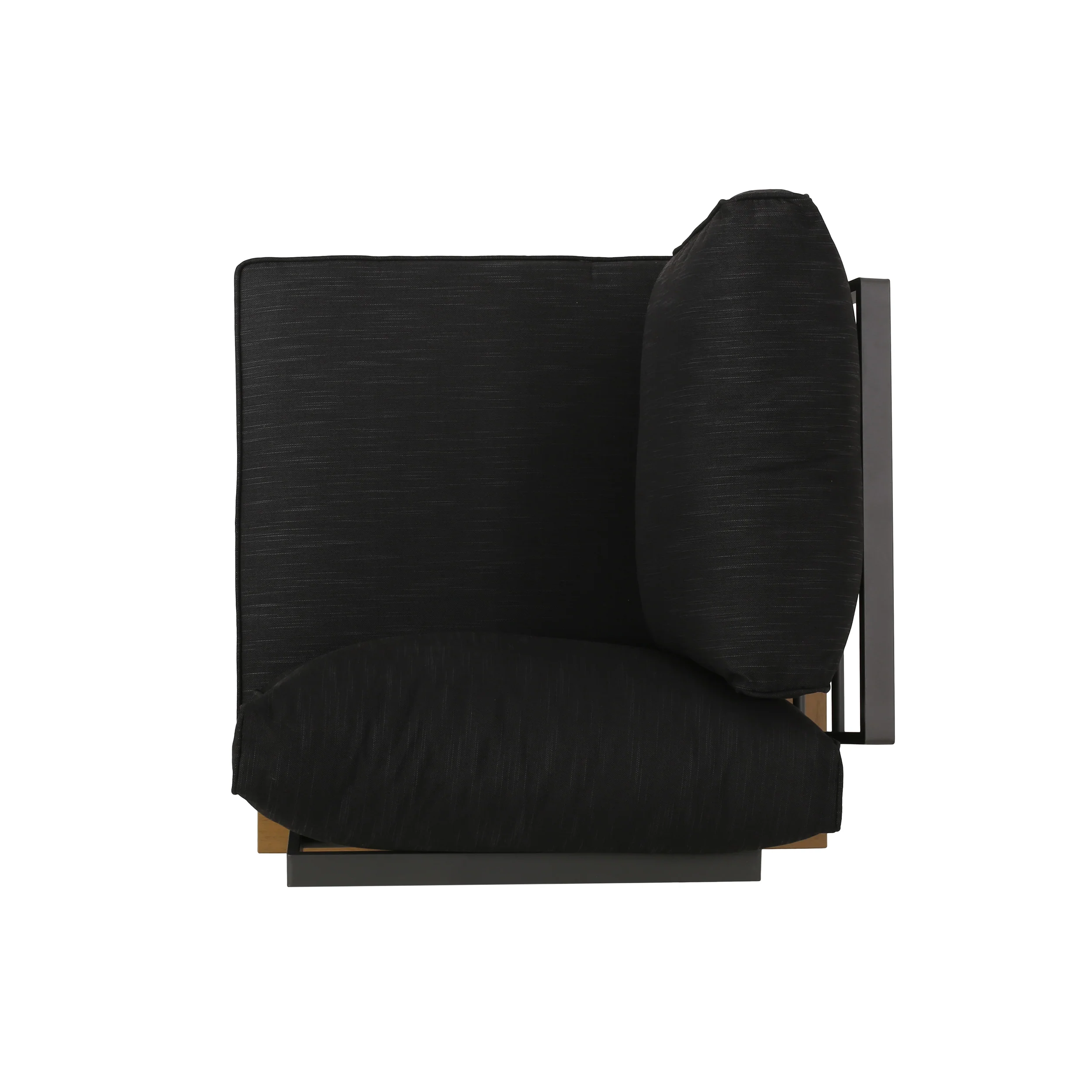 Johana Outdoor Aluminum V-Shaped 5 Seater Sofa Set with Cushions - furnishings