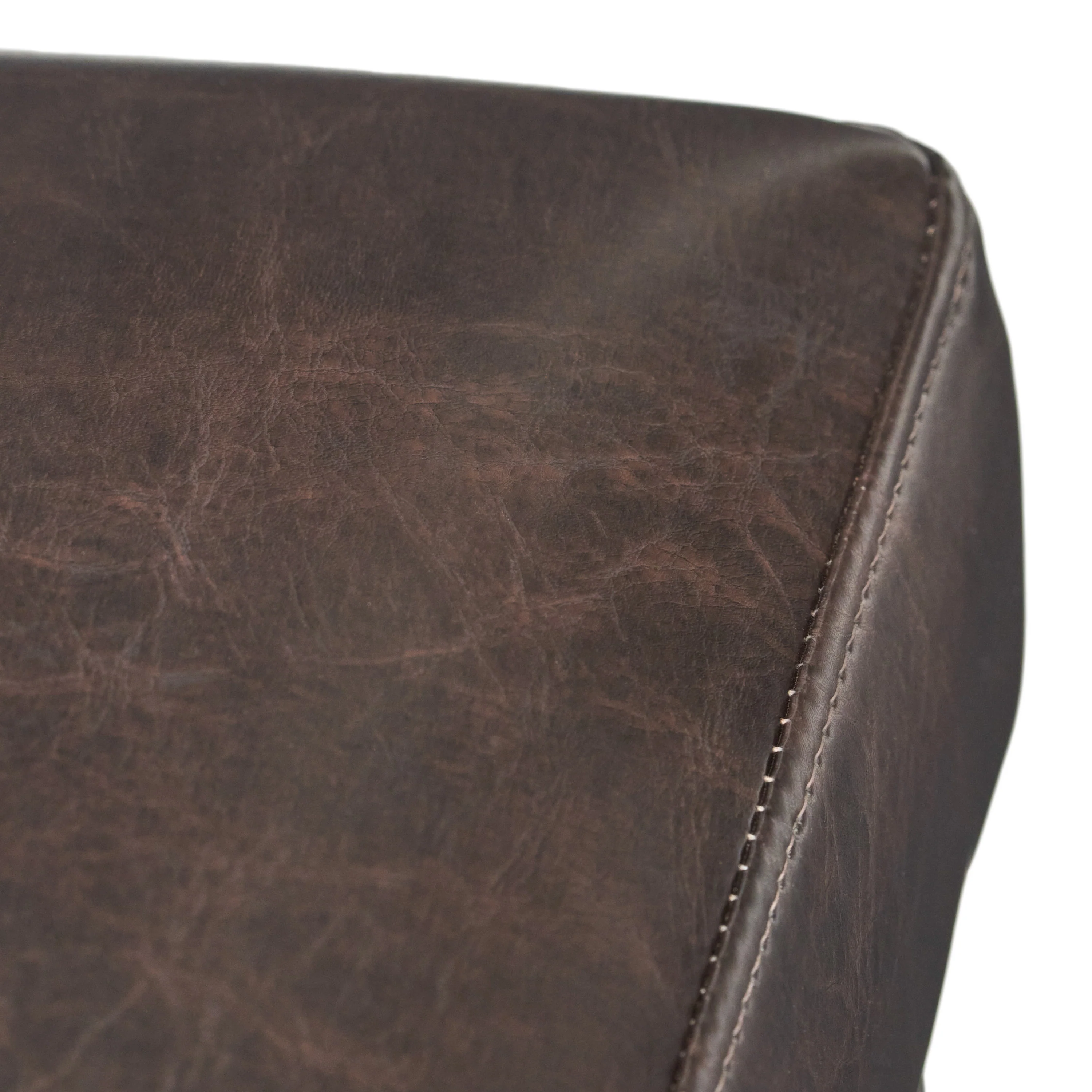 Kainu Brown Leather Barstools, Set of 2 - furnishings