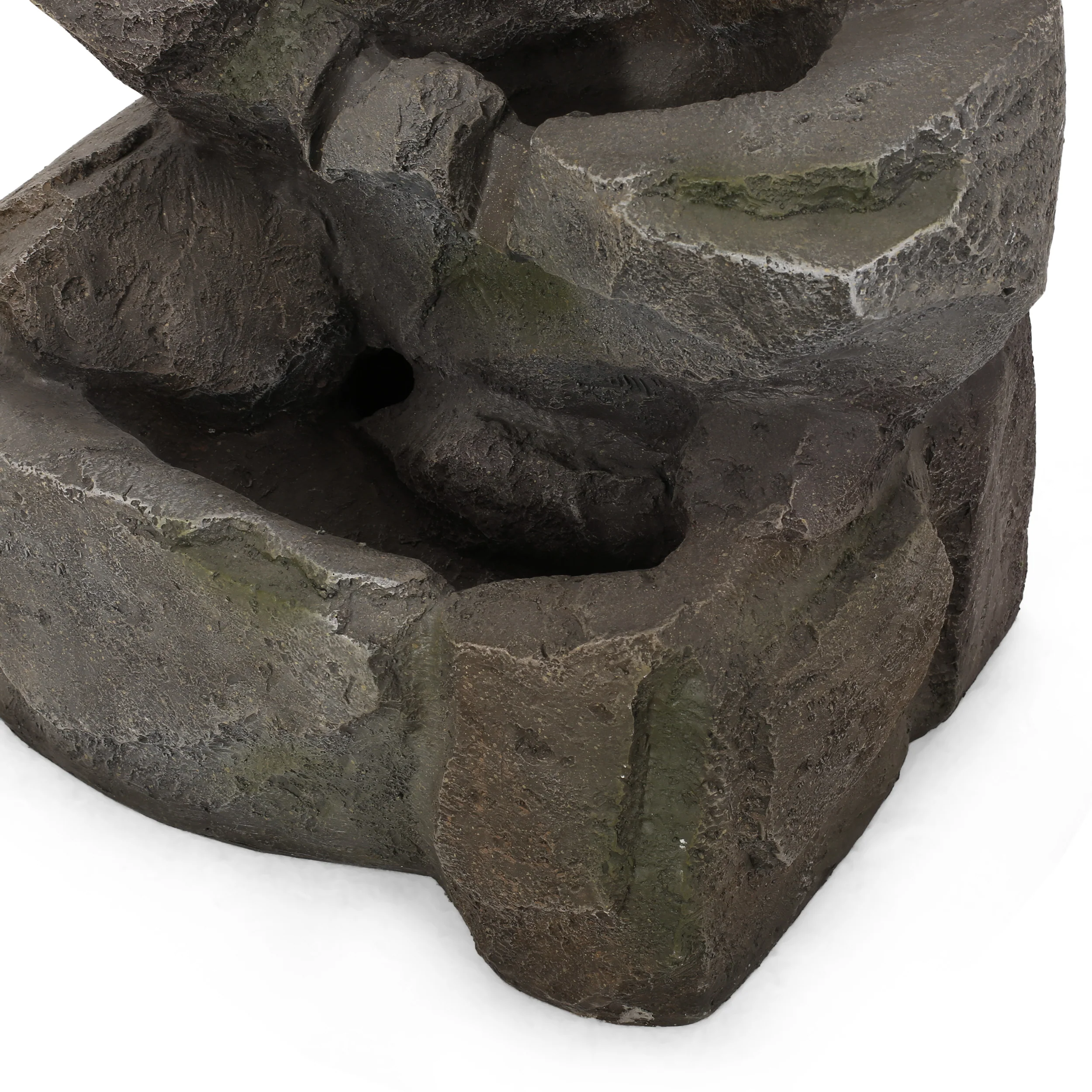 Trion Outdoor 4 Tier Rock Fountain - furnishings