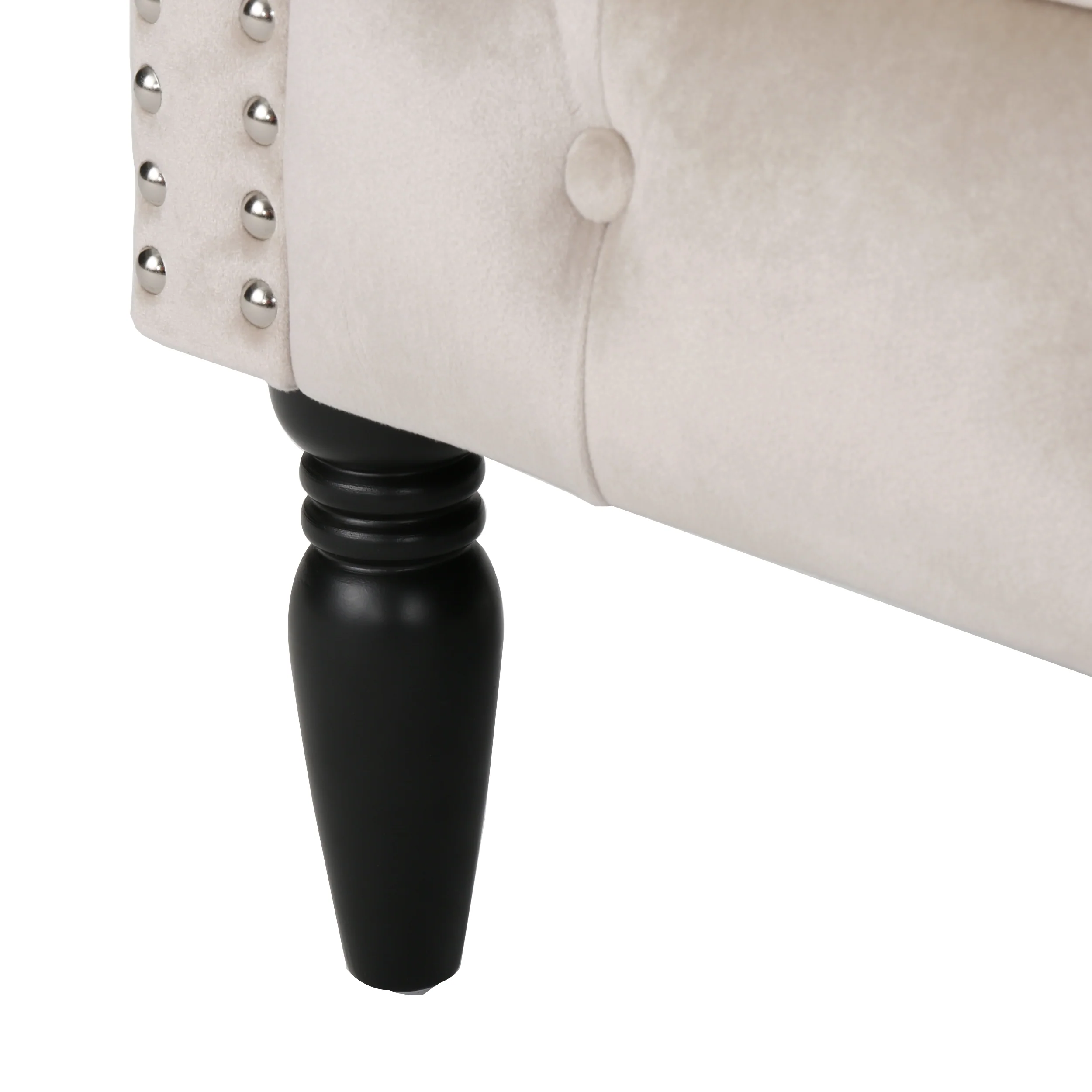Aries Button-Tufted Velvet Rolled Back Tub Design Club Chair - furnishings