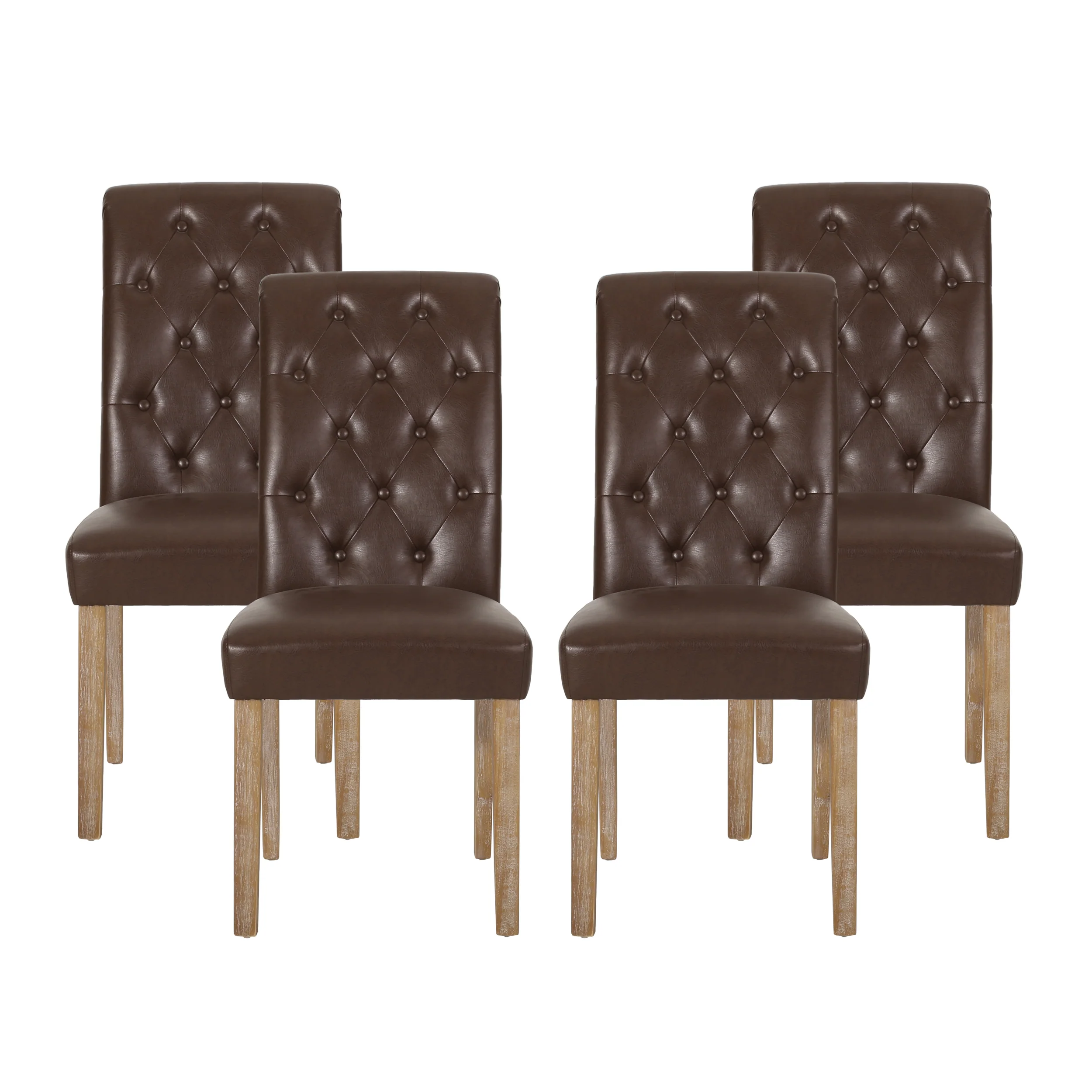 Larkspur Contemporary Tufted Dining Chairs, Set of 4 - furnishings