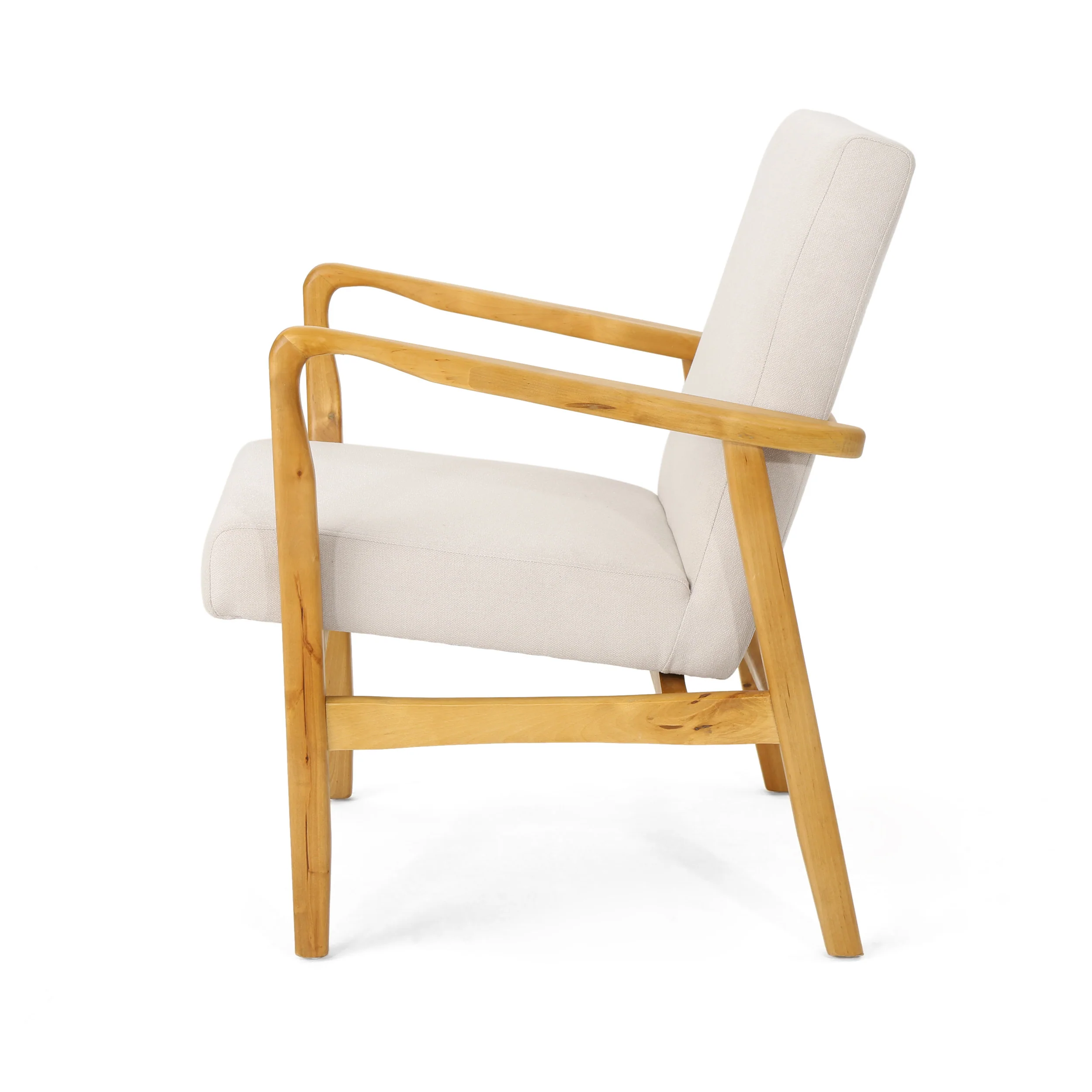 Isaac Mid-Century Modern Fabric Upholstered Club Chair - furnishings