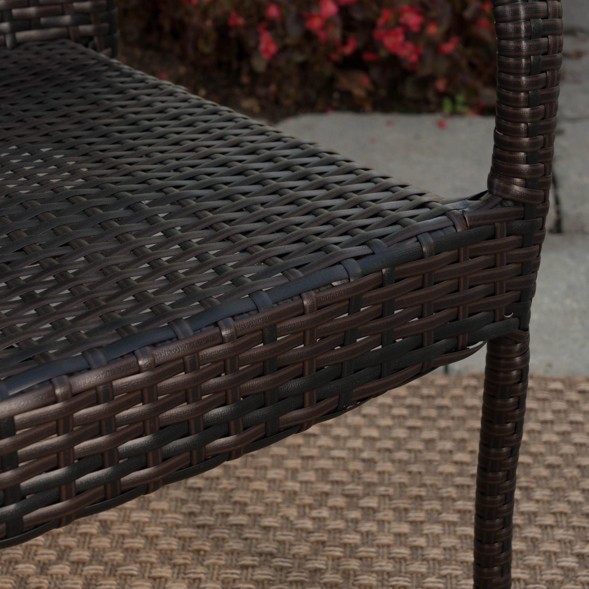 Soltice Outdoor 6 Piece Teak Finished Acacia Wood Dining Set with Multi-brown Chairs - furnishings