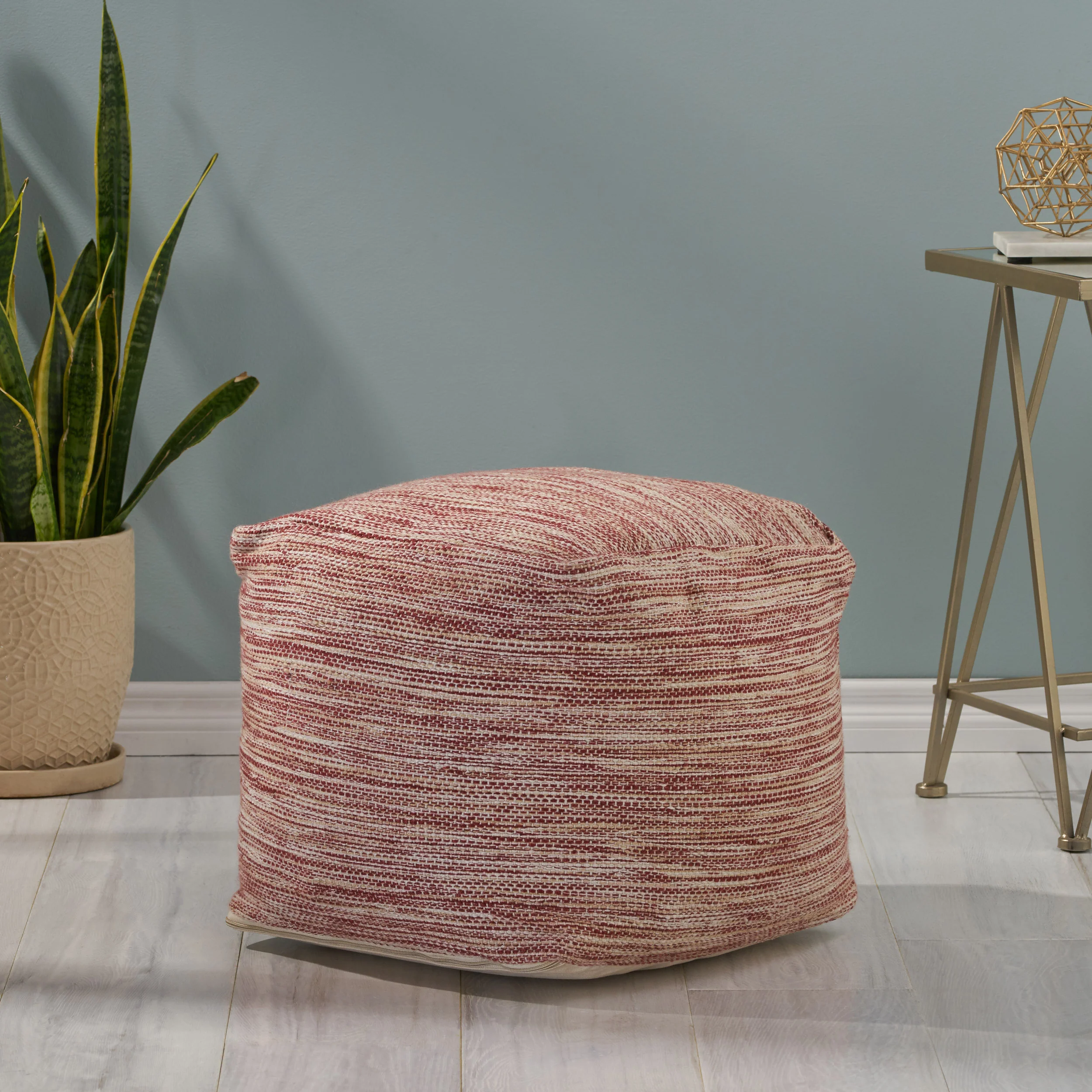 Romello Boho Yarn Pouf - furnishings