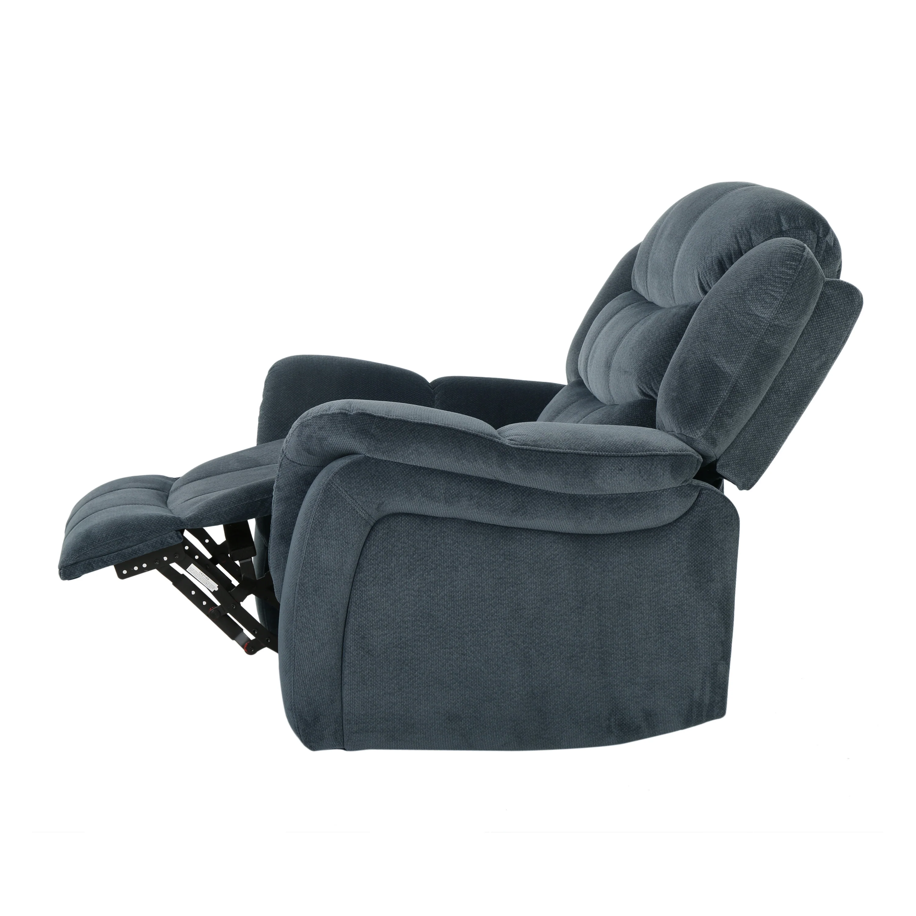 Emryka Contemporary Gray Fabric Glider Recliner - furnishings