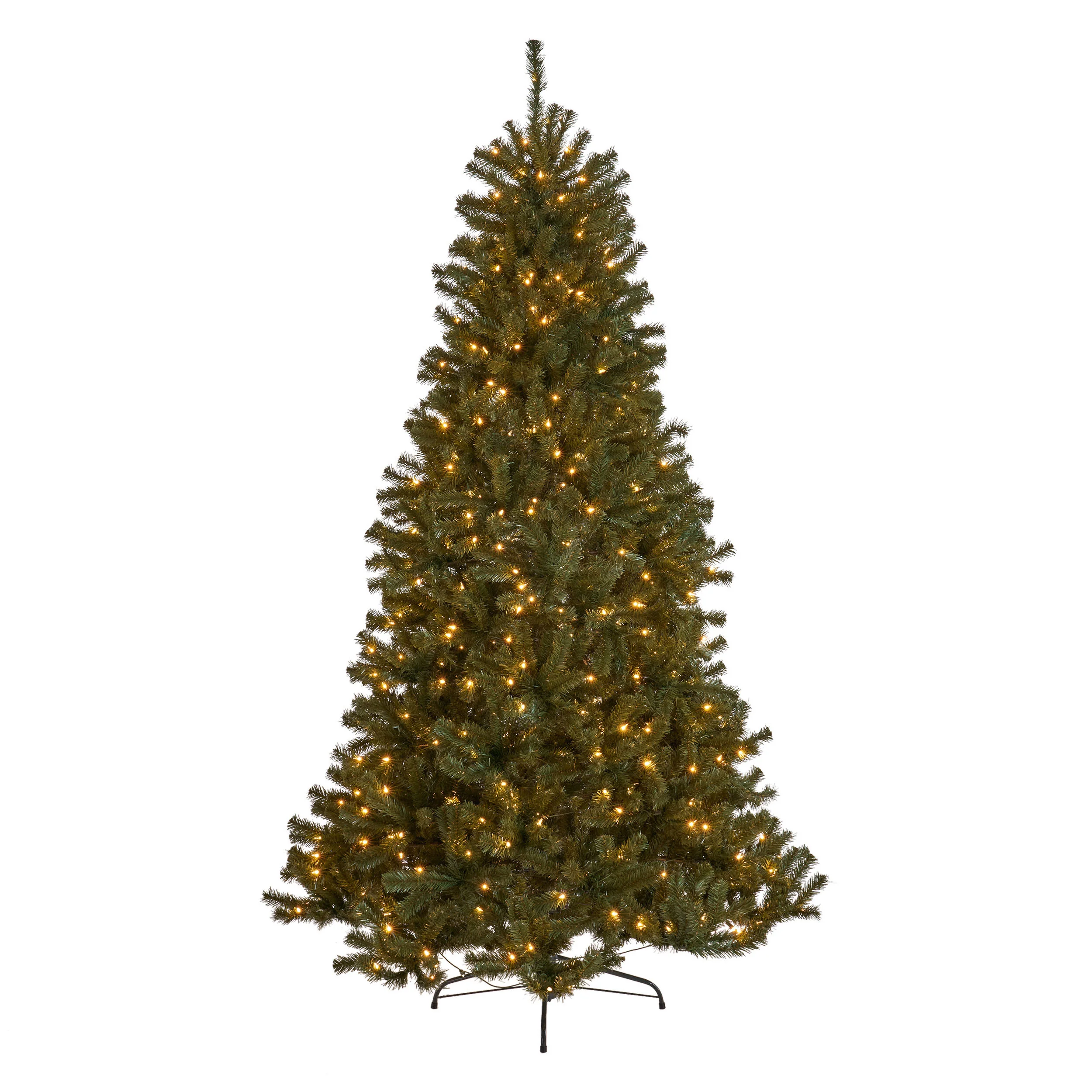 7-foot Noble Fir Hinged Artificial Christmas Tree - furnishings