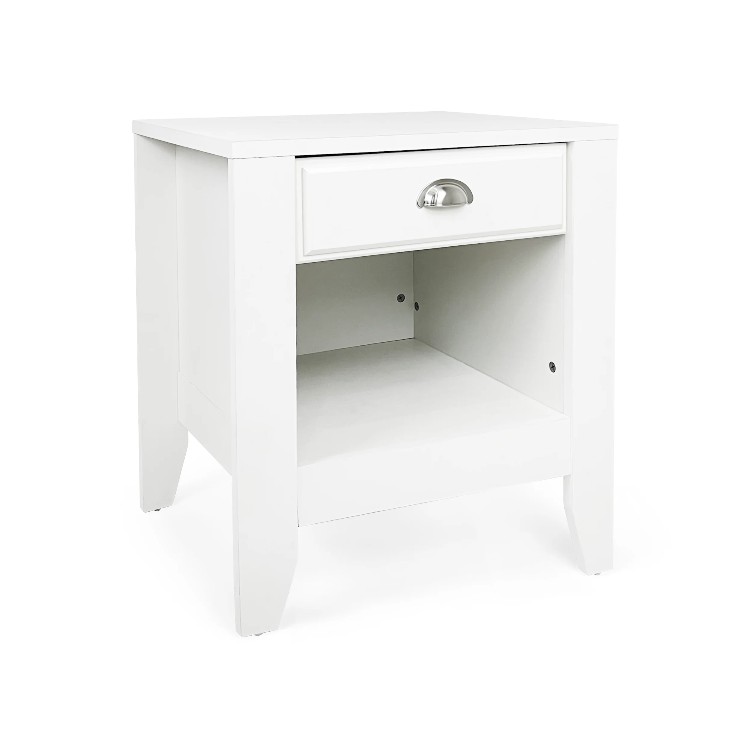 Cleary Contemporary Faux Wood Nightstand with Drawer - furnishings