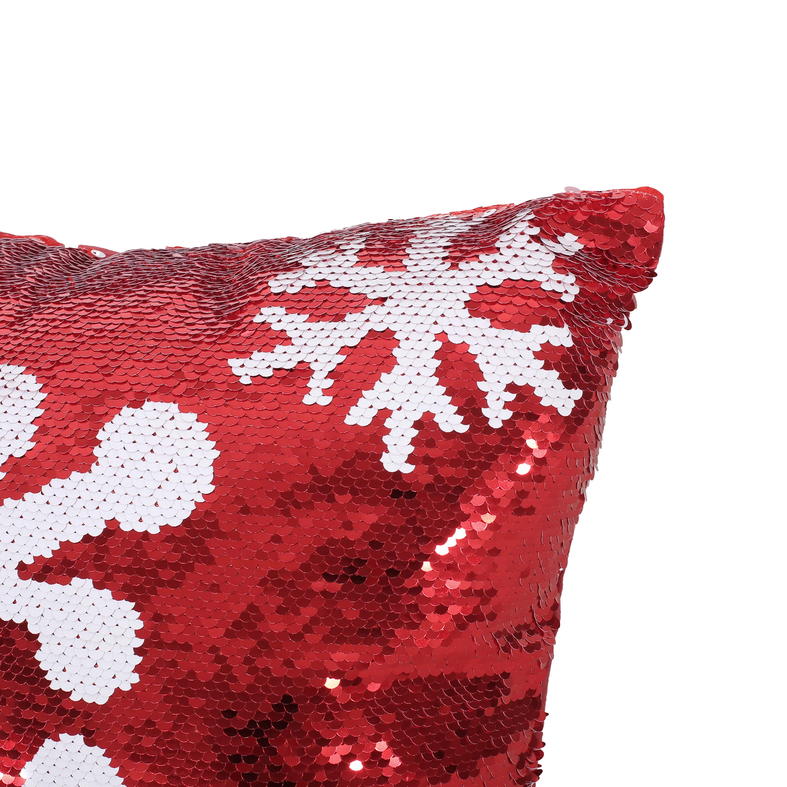 Sherard Glam Sequin Christmas Throw Pillow Cover - furnishings