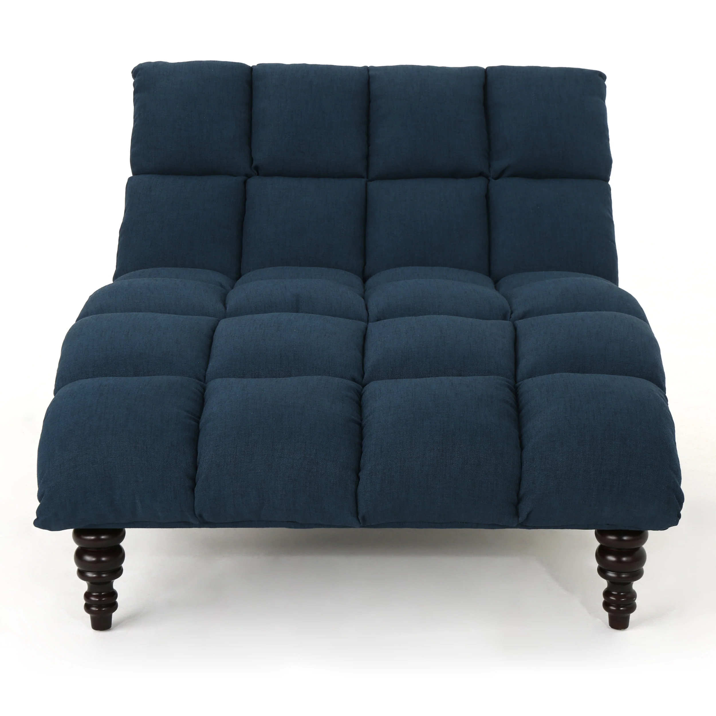 Olympia Modern Tufted Fabric Double Chaise Lounge - furnishings