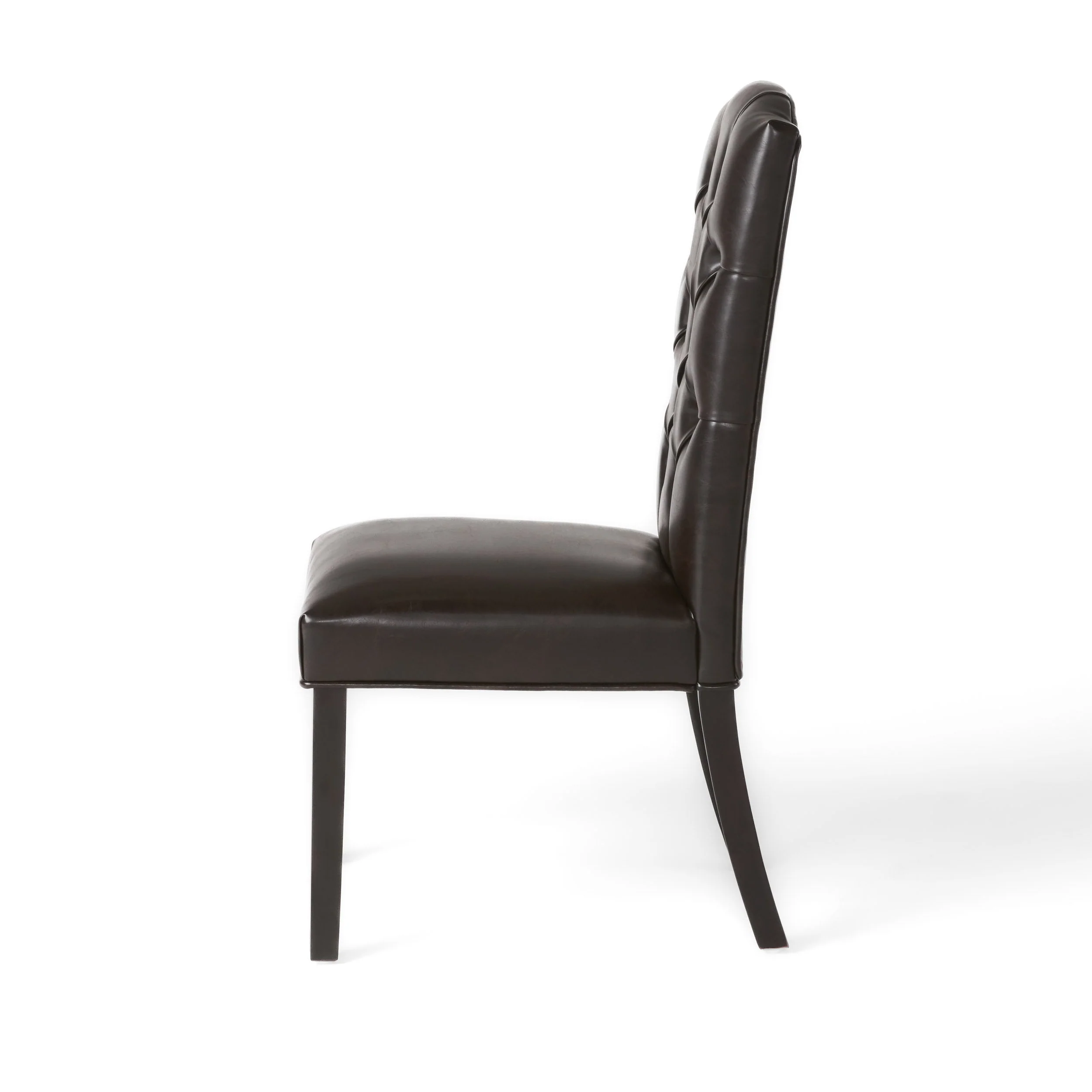 Clark Brown Leather Dining Chair (Set of 2) - furnishings