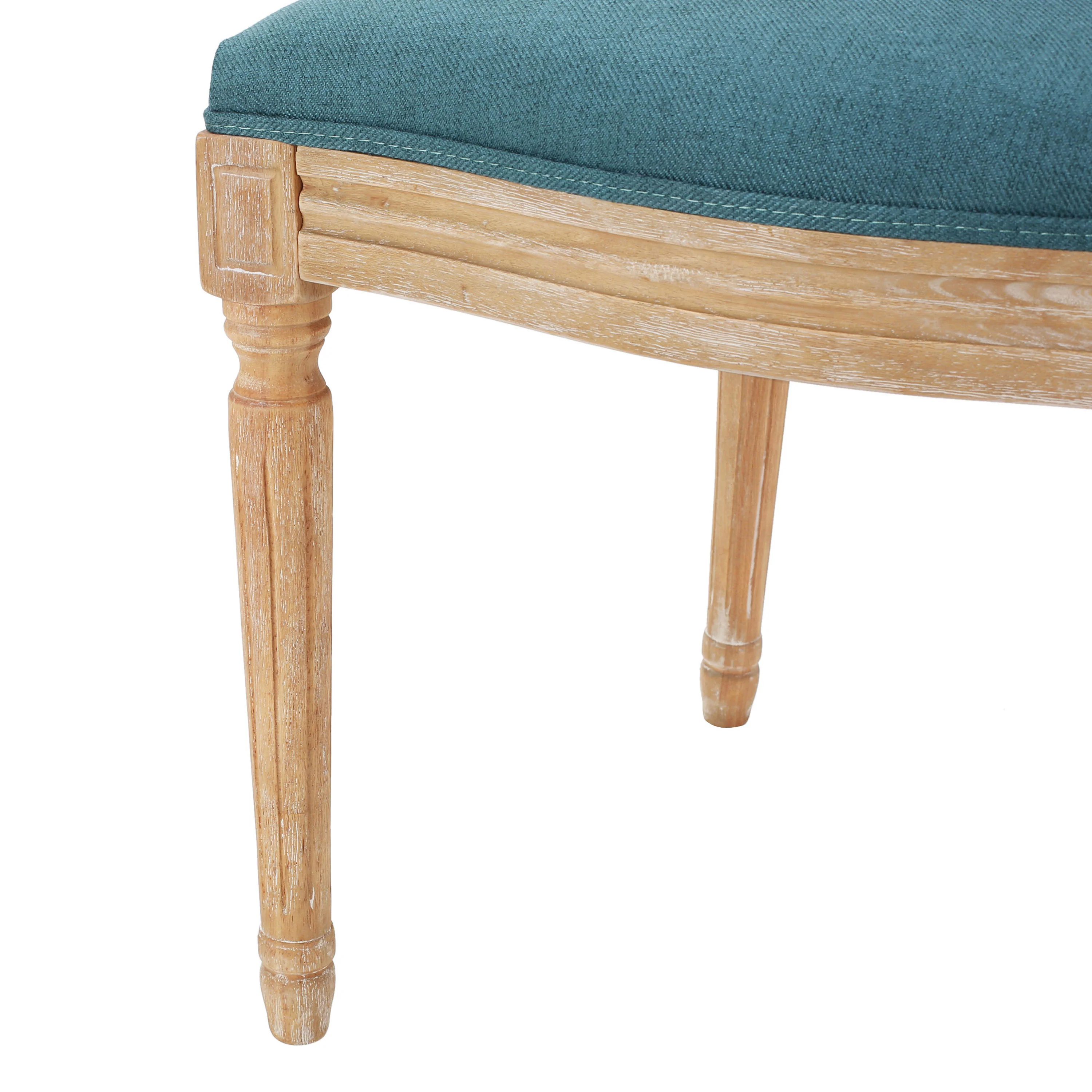 Phinnaeus French Country Fabric Dining Chairs (Set of 2) - furnishings
