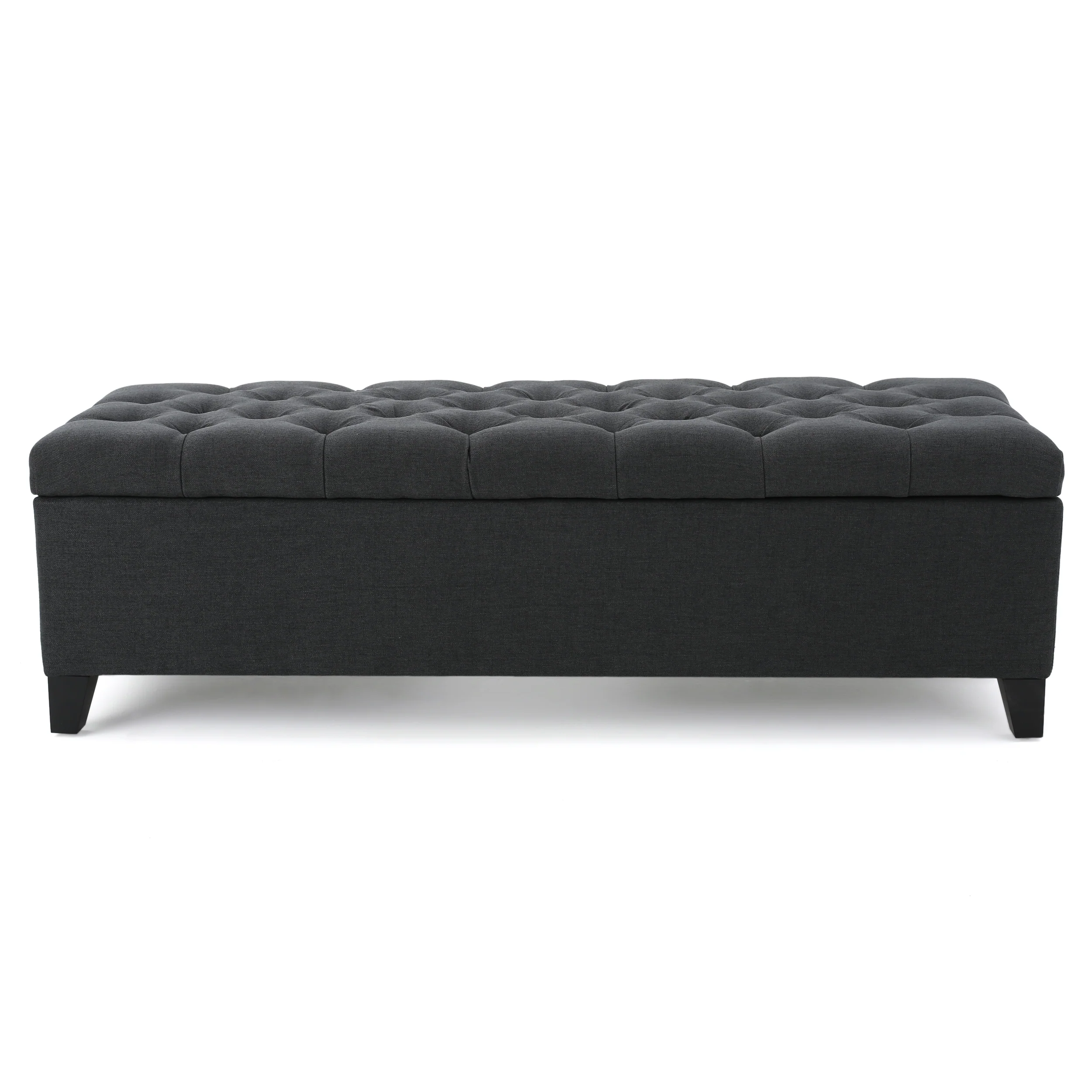 Molle Contemporary Button-Tufted Fabric Storage Ottoman Bench - furnishings