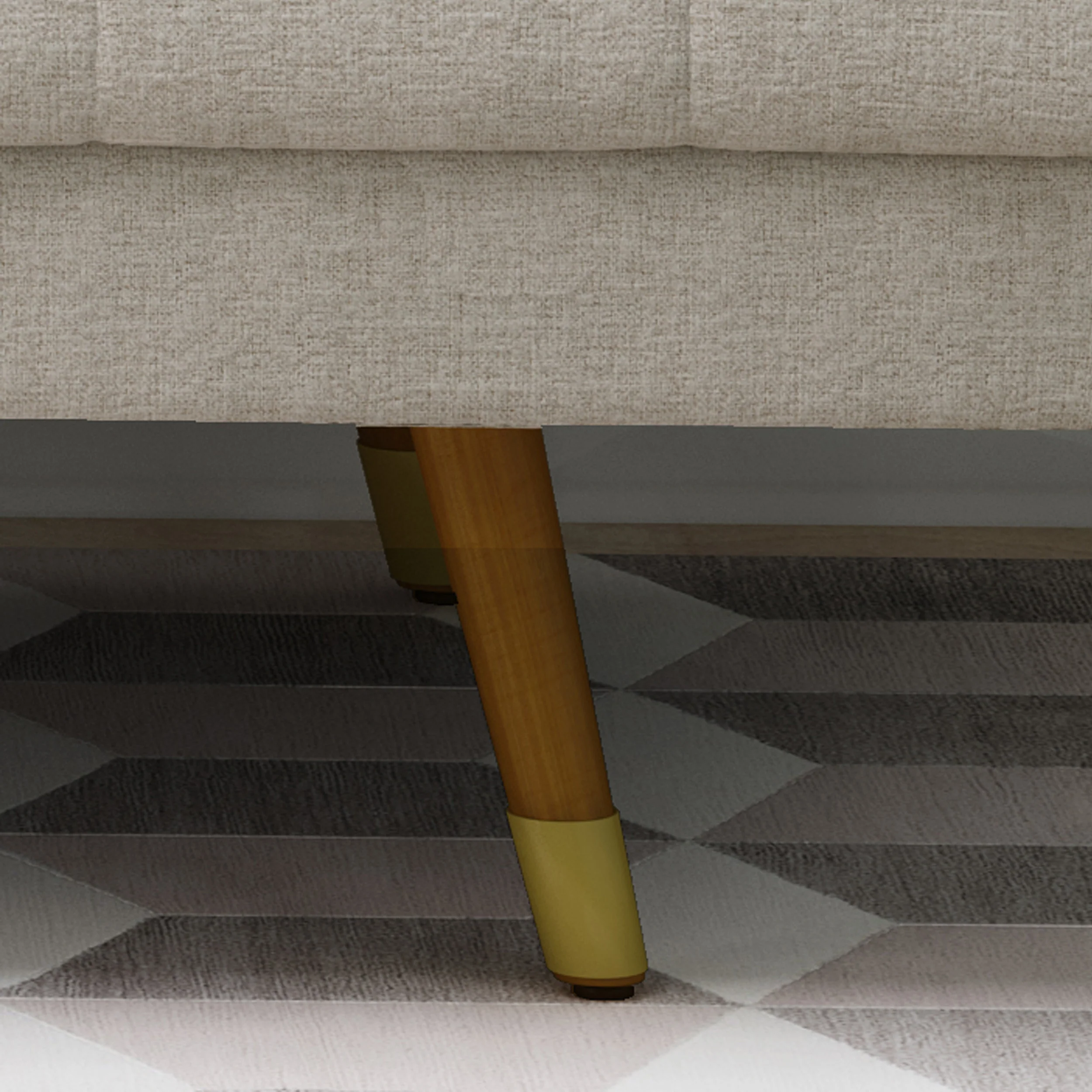 Aidan Mid Century Modern Tufted Fabric Sofa - furnishings