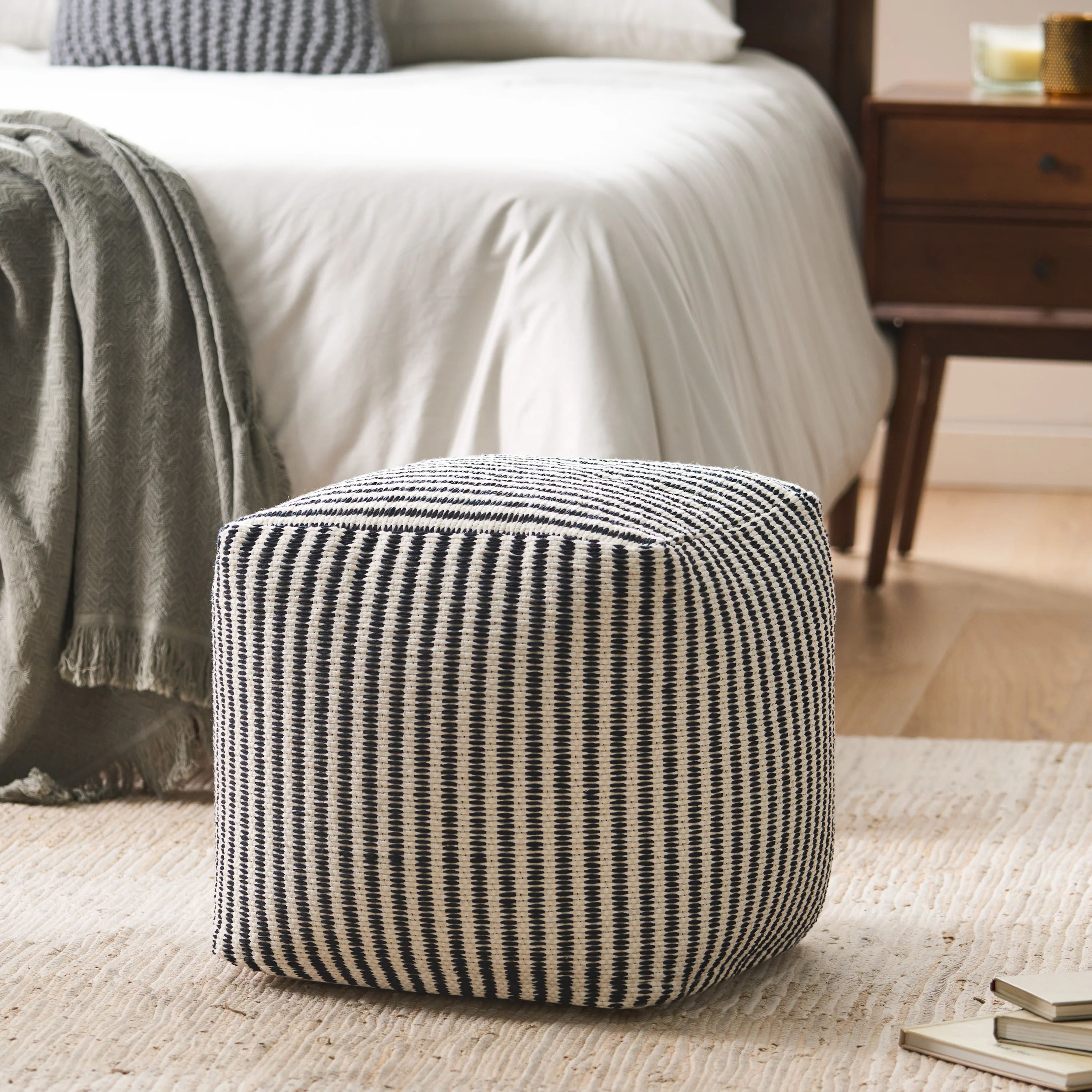 Demiya Boho Yarn Pouf - furnishings