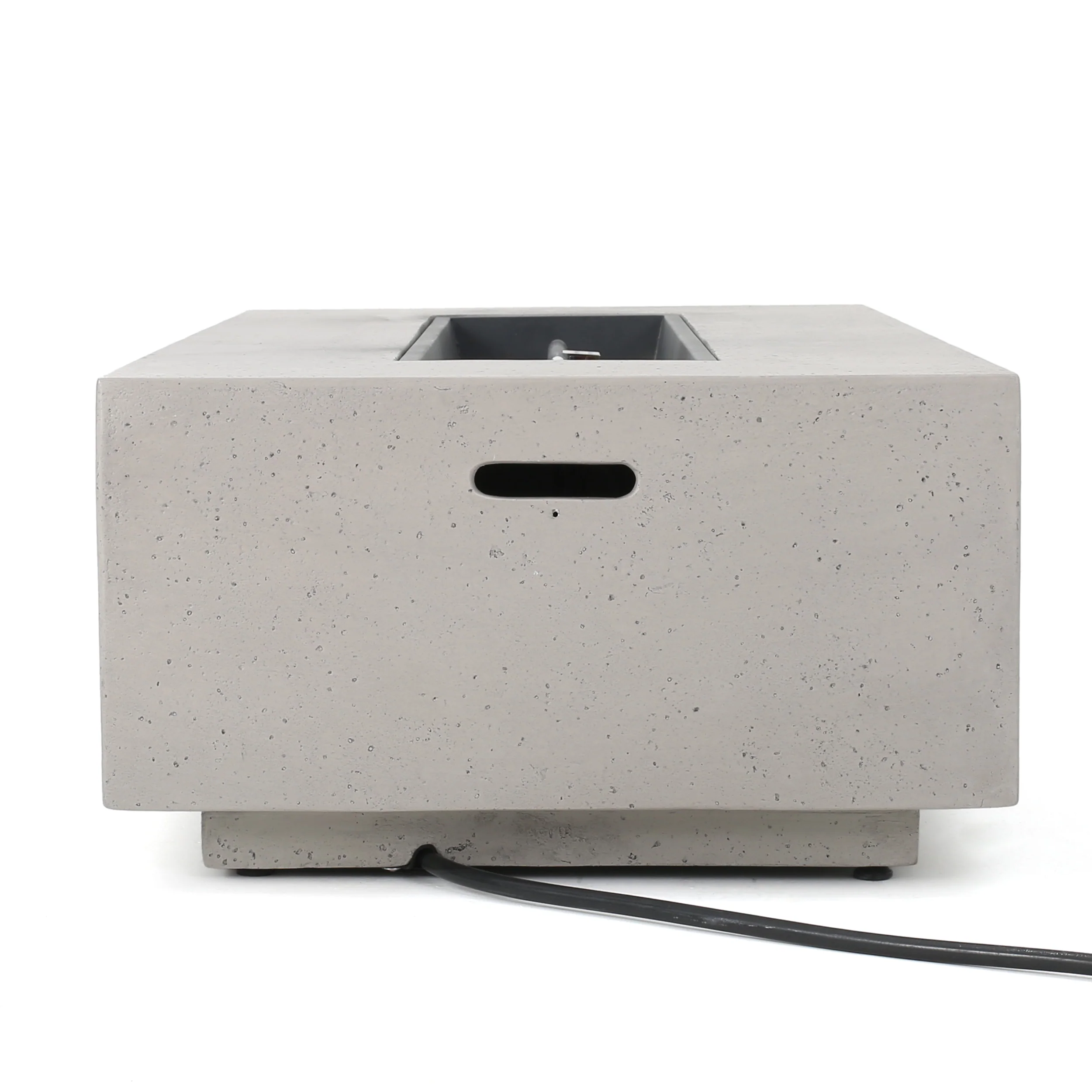 Hearth Outdoor 50,000 BTU Lightweight Concrete Rectangular Fire Pit (No Tank Holder) - furnishings