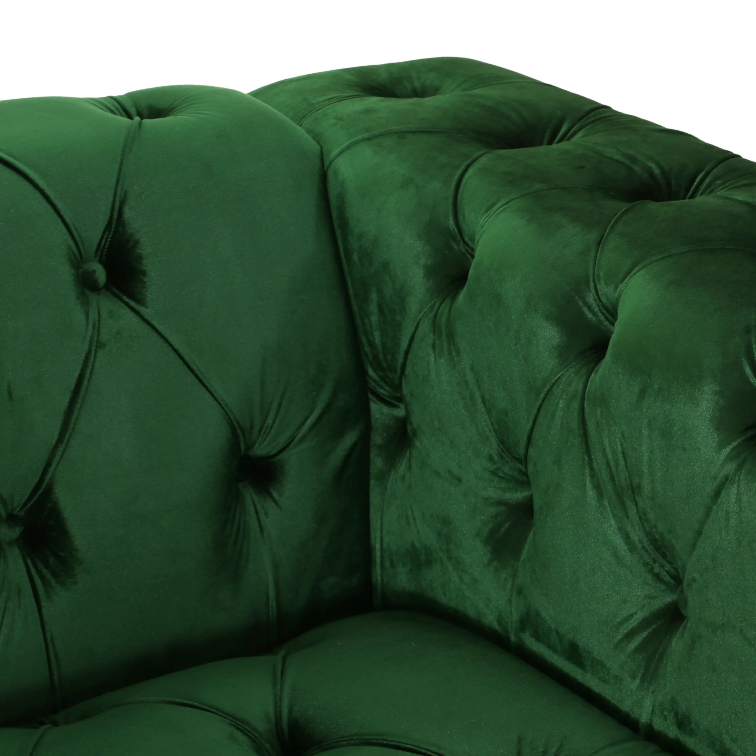 Marengo Contemporary Velvet Tufted 3 Seater Sofa - furnishings