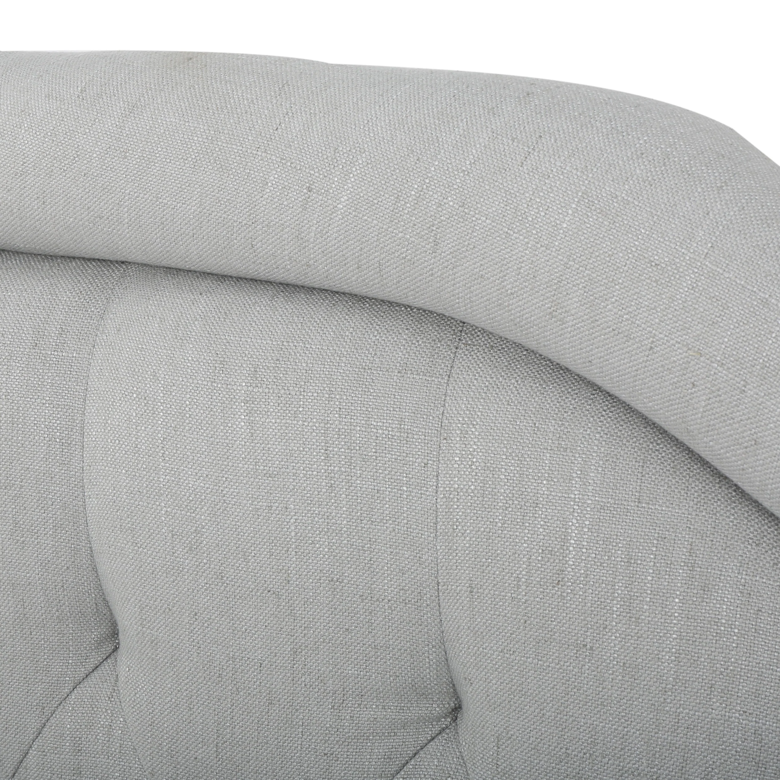 Celina Queen Tufted Adjustable Fabric Headboard - furnishings