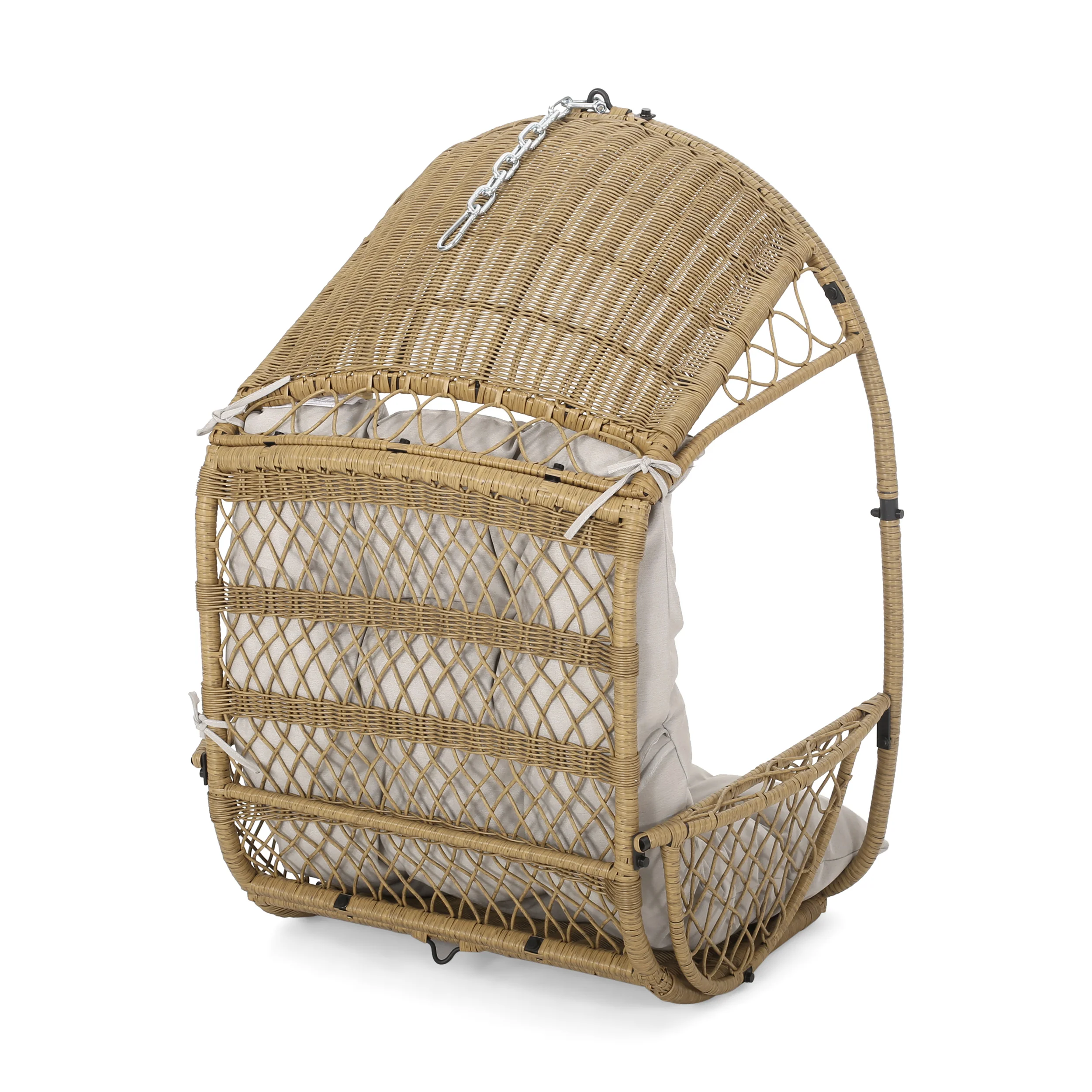 Primo Wicker Hanging Basket Chair (No Stand) - furnishings