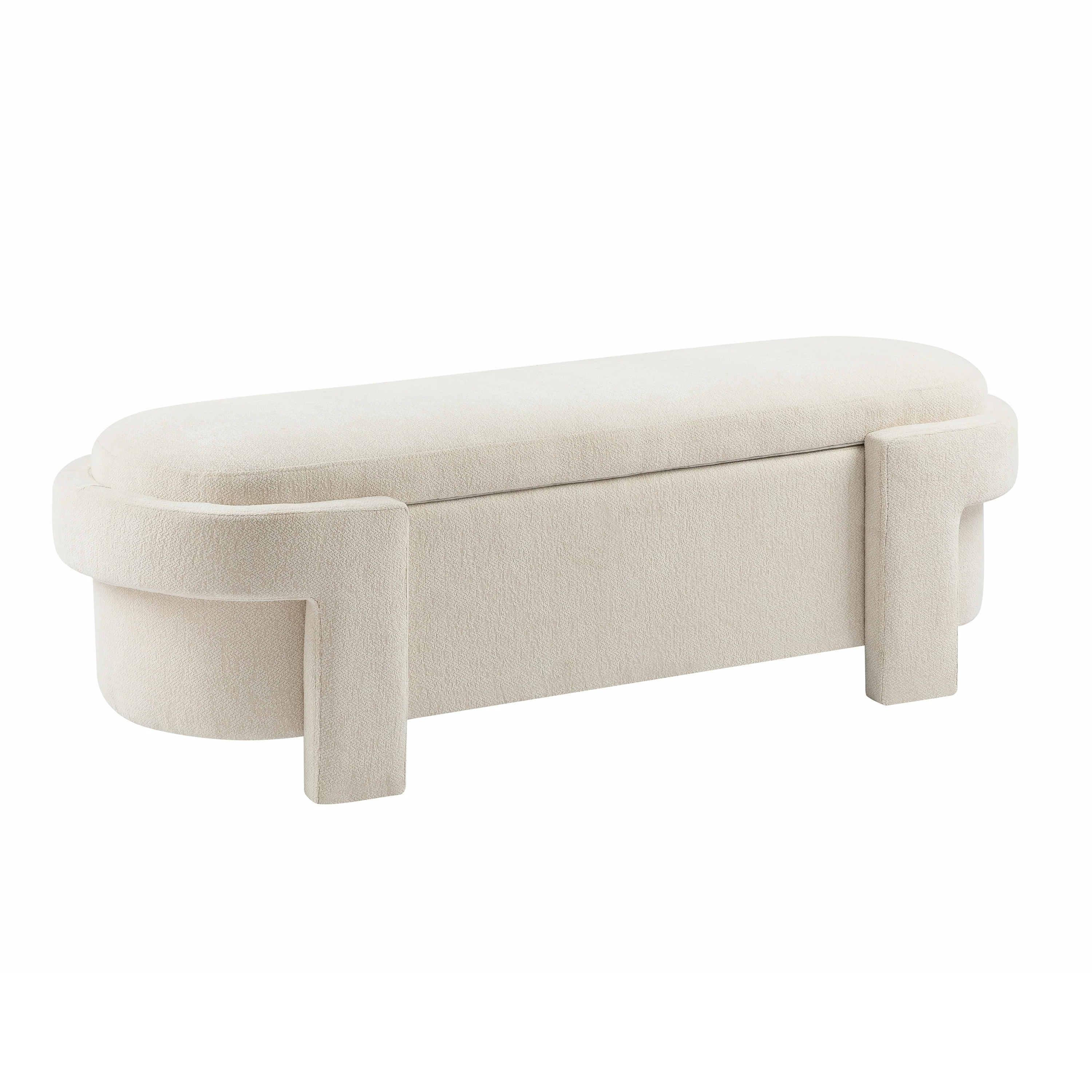 Ethan Upholstered Fabric Storage Ottoman Bench Foot Rest Stool - furnishings