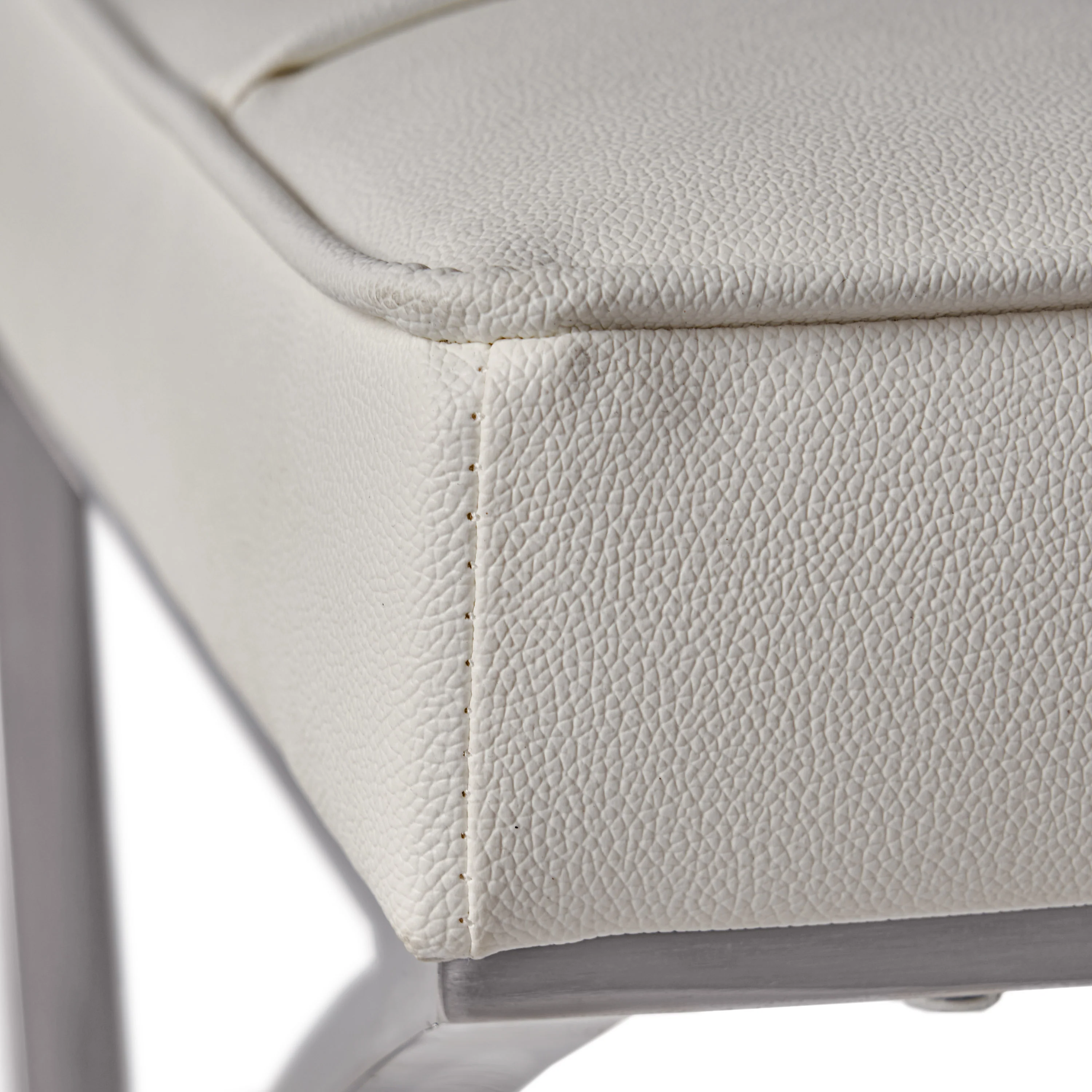Pandora Modern Design White Leather Dining Chairs (set of 2) - furnishings
