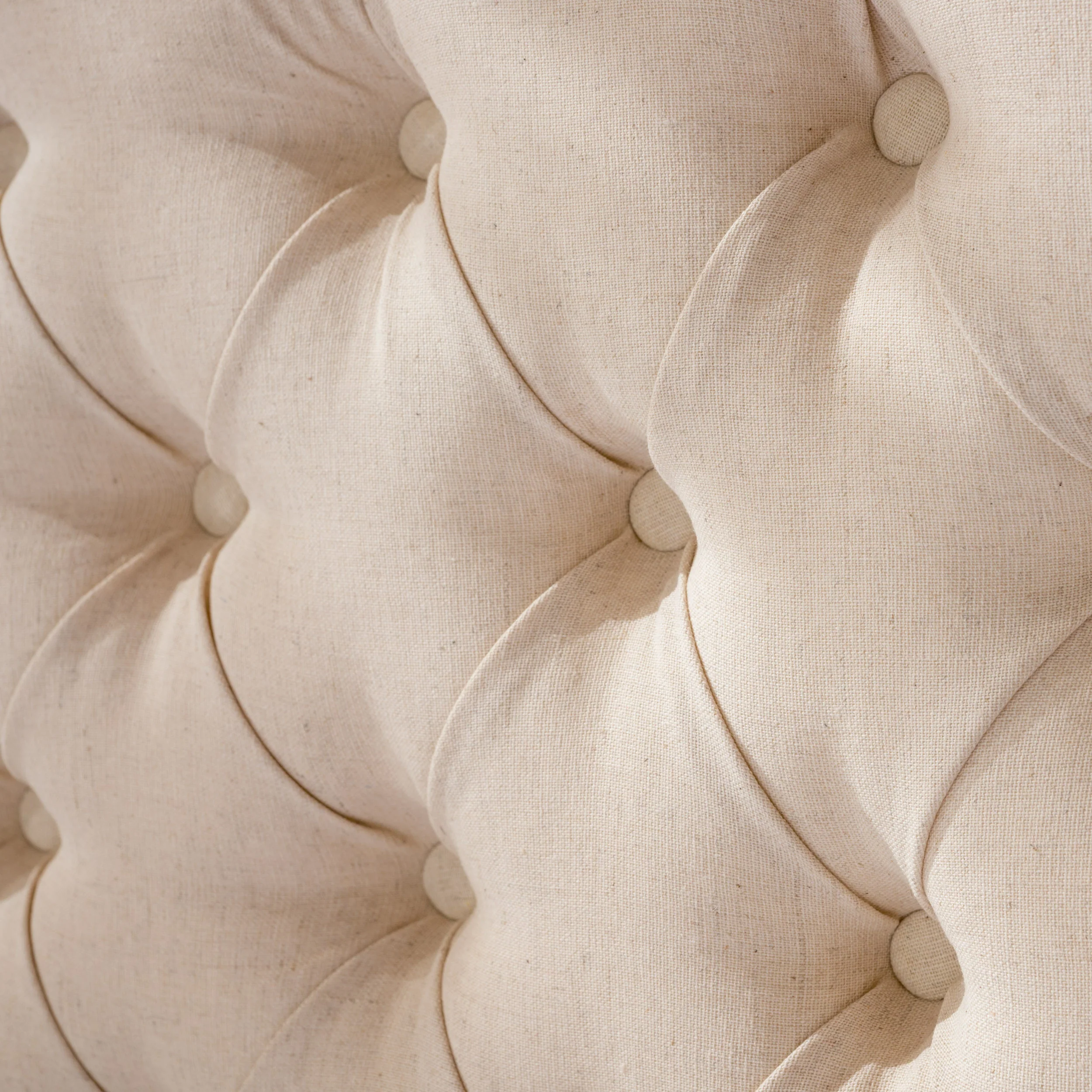 Brunet Contemporary Button Tufted Fabric Queen/Full Headboard - furnishings