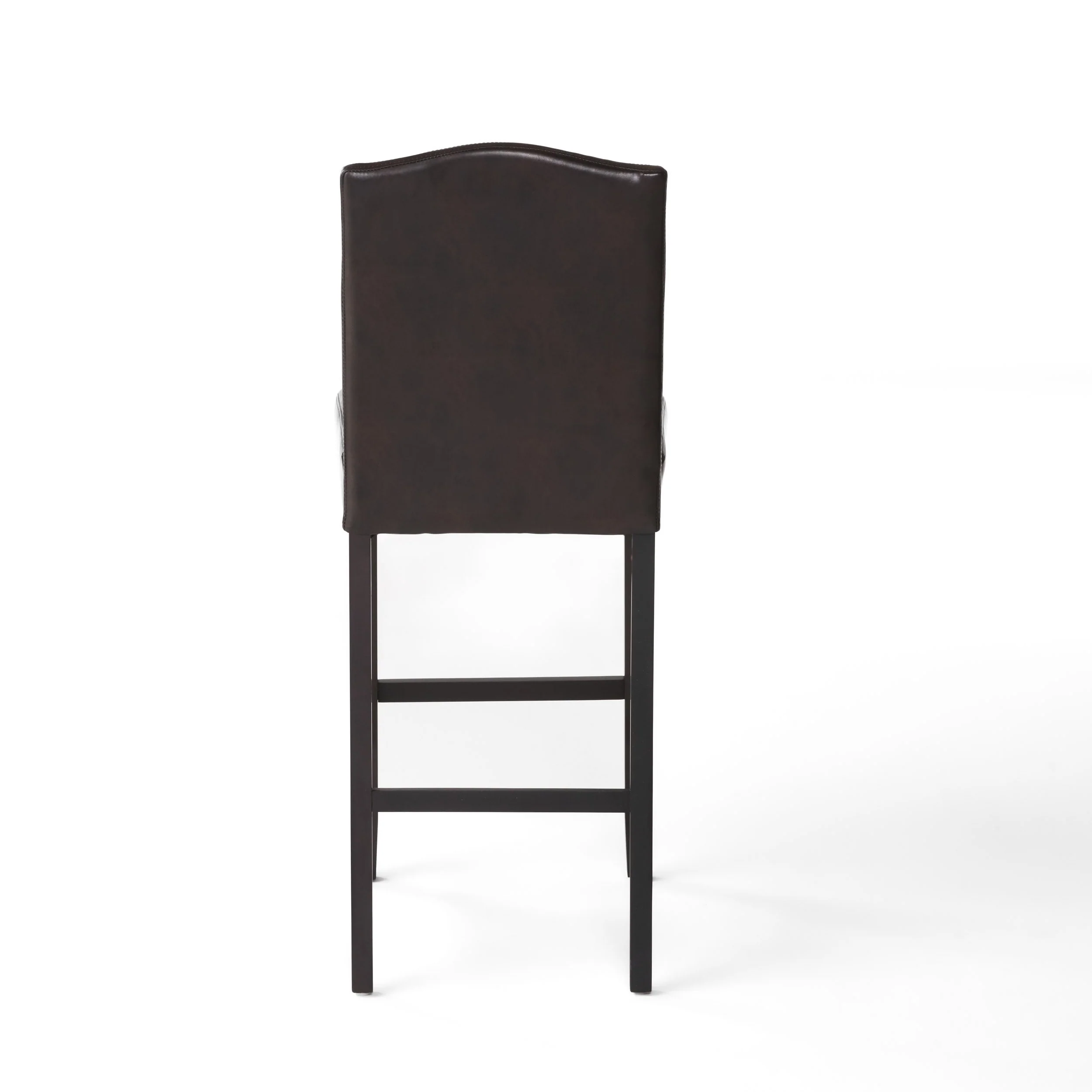 Auburn 30-Inch Brown Leather Backed Barstool (Set of 2) - furnishings