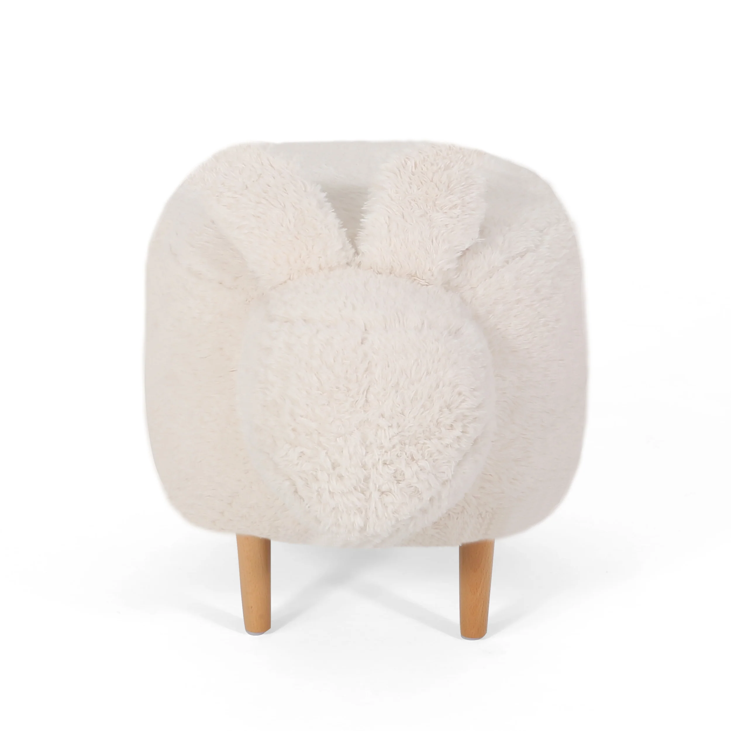 Leona Fabric Kids Bunny Ottoman Stool - furnishings