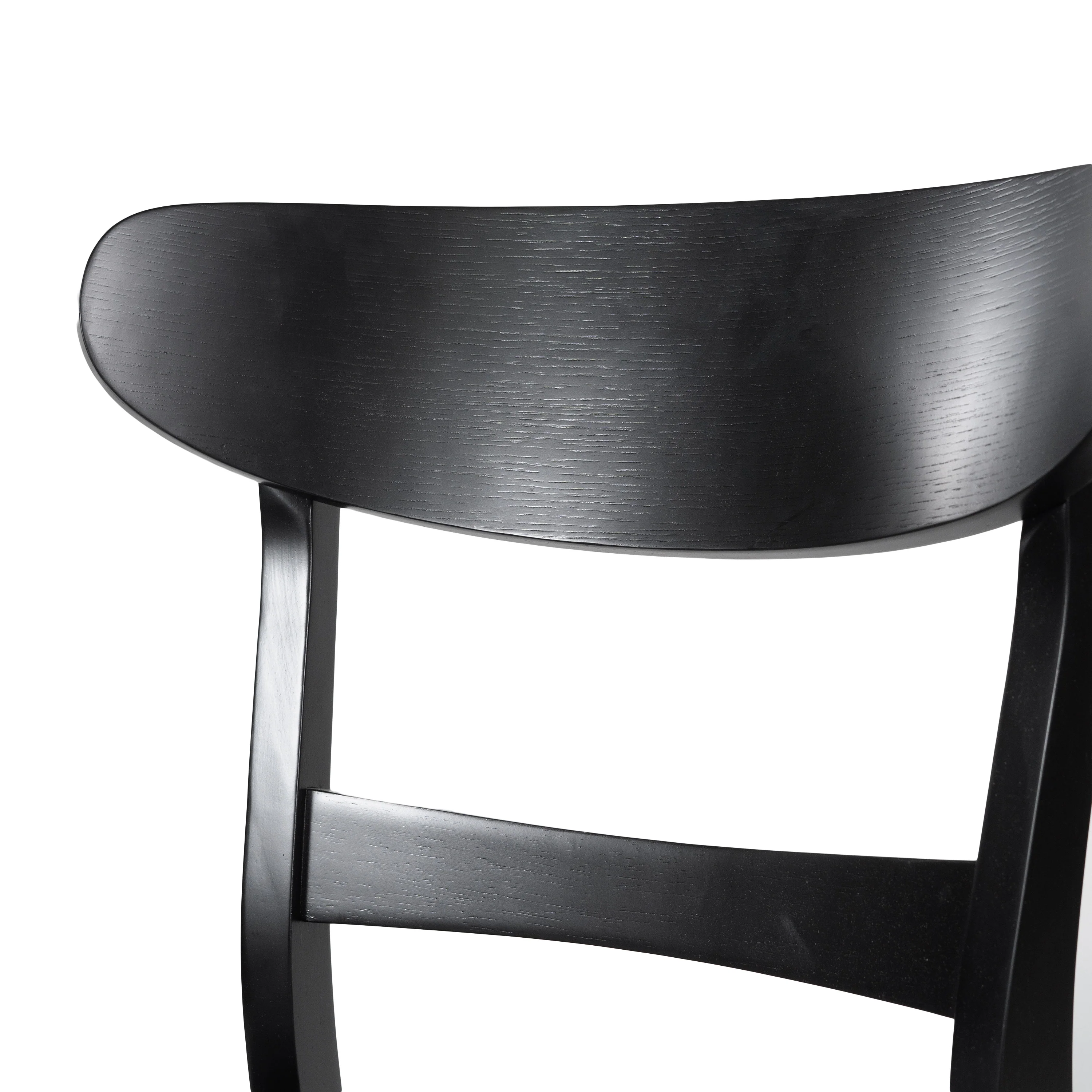 Isador Mid Century Modern Fabric Upholstered Wood Dining Chairs, Set of 2 - furnishings