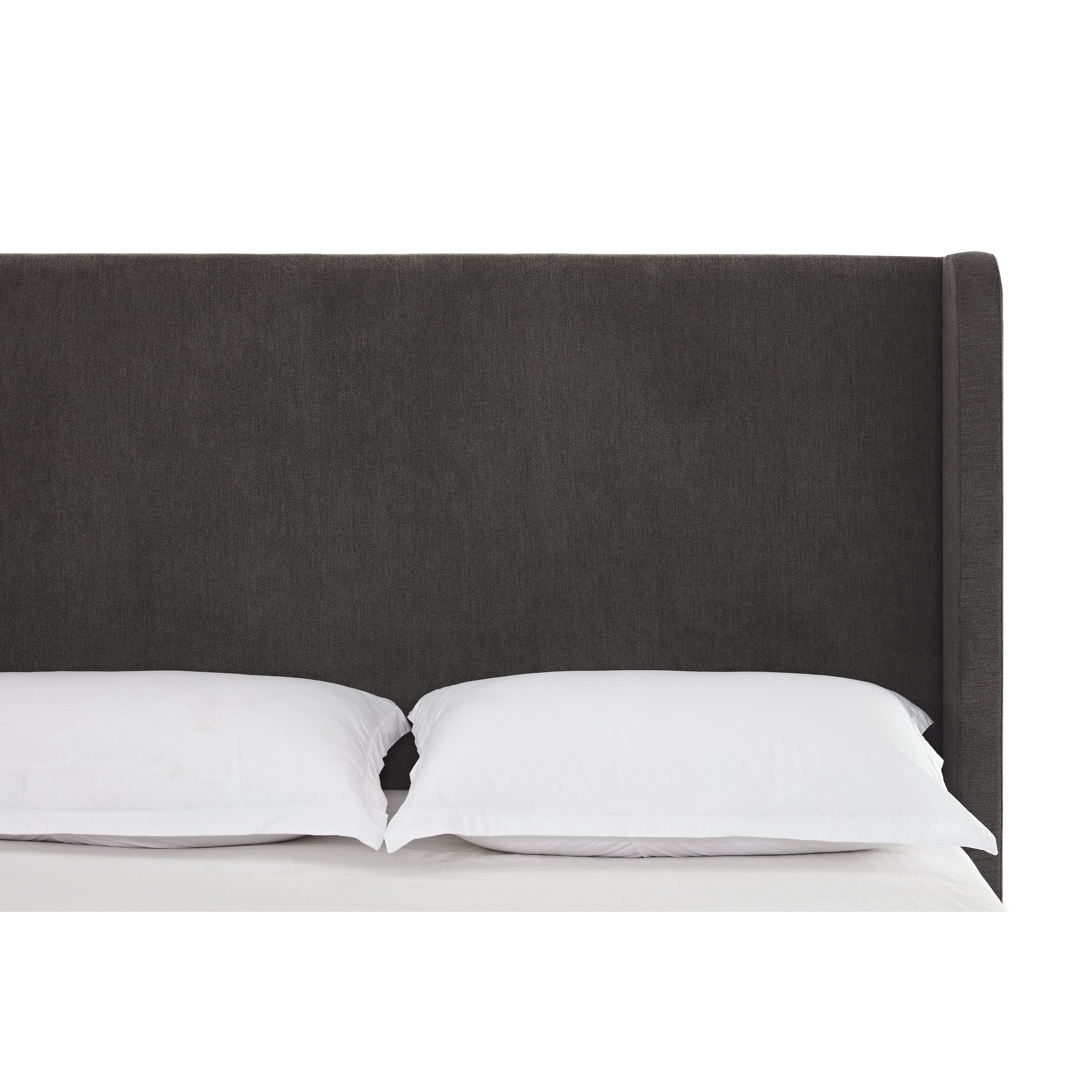 Bohdi Queen Indoor Upholstered Metal Tall Headboard Bed with Wingback - furnishings