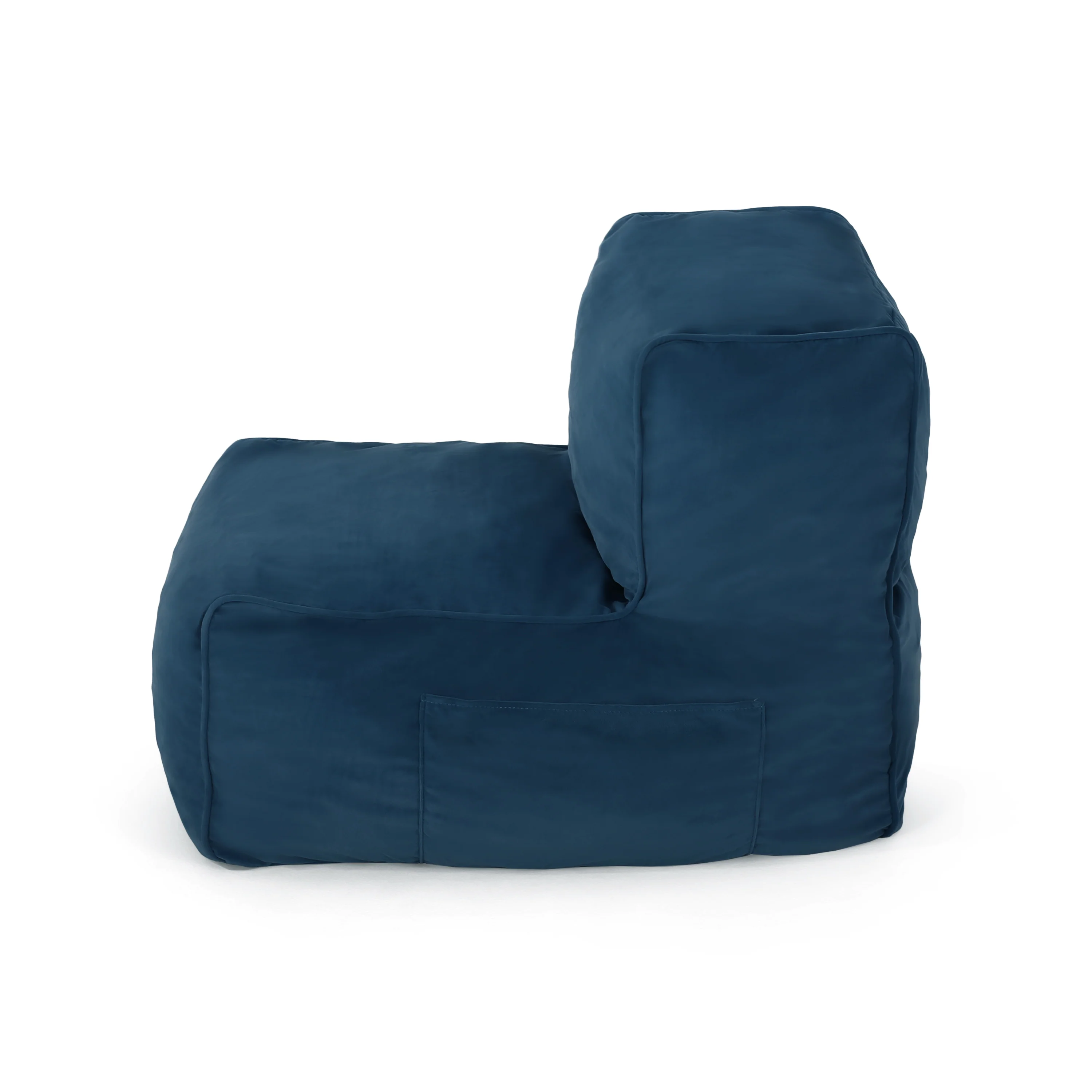 Caraway Modern Velvet Bean Bag Chair - furnishings