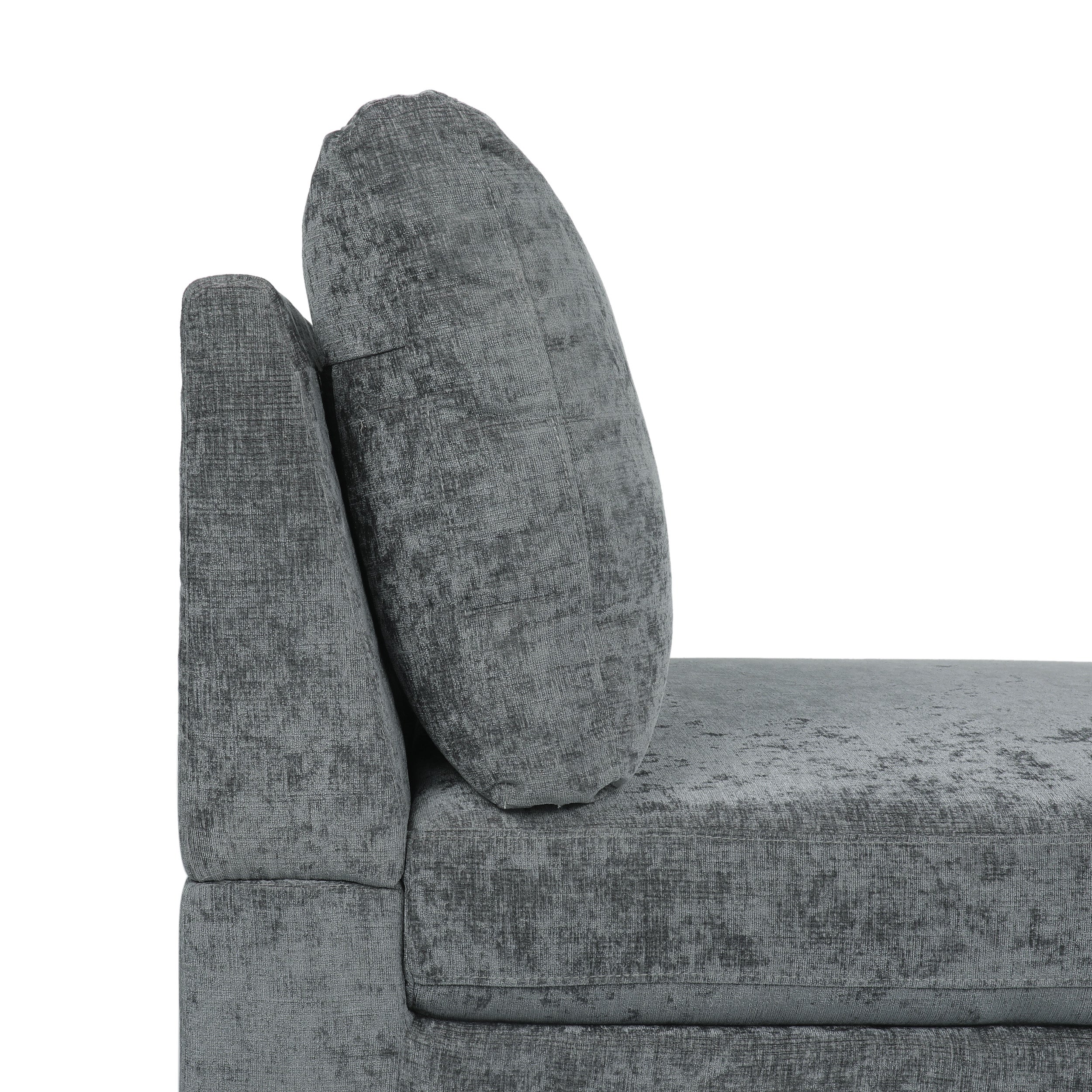 Makenleigh Contemporary Fabric Chaise Lounge - furnishings