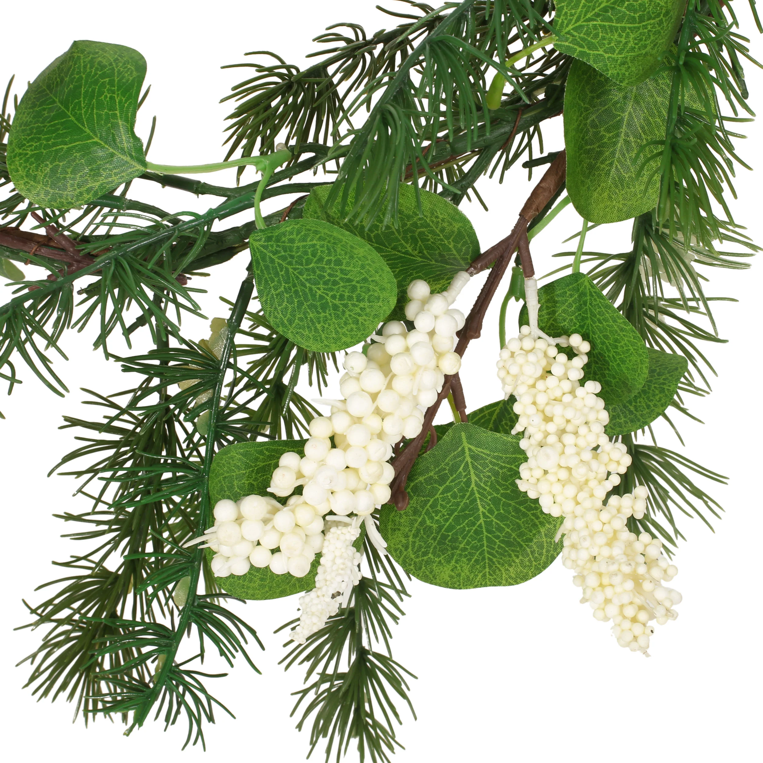 Loveren 5-foot Eucalyptus and Pine Artificial Garland with Berries - furnishings
