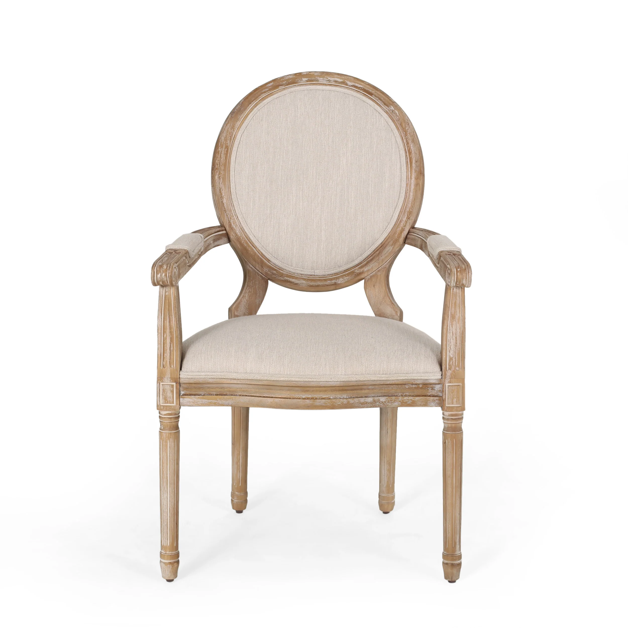 Aisenbrey French Country Wood Upholstered Dining Chair - furnishings
