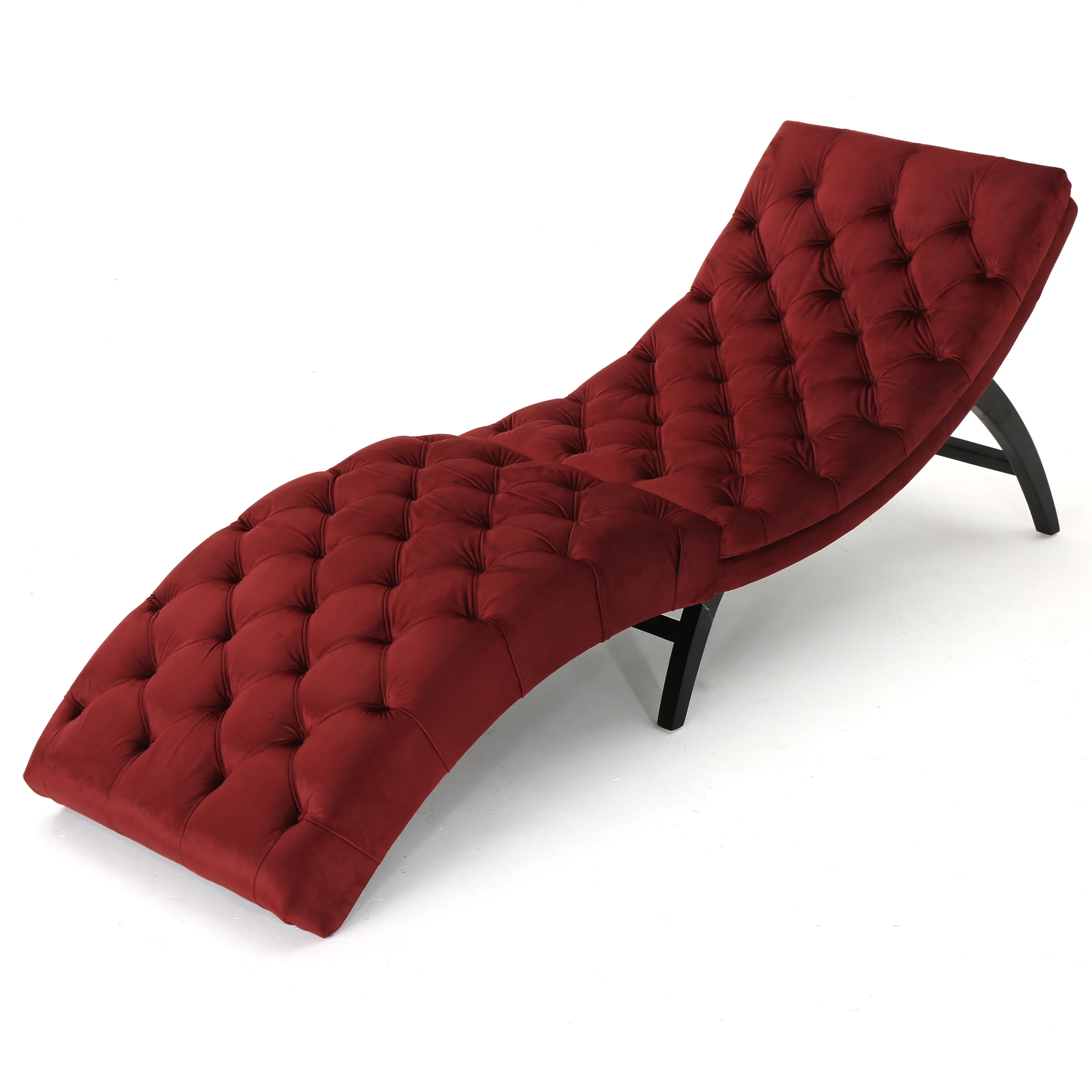 Grasby Tufted New Velvet Chaise Lounge - furnishings