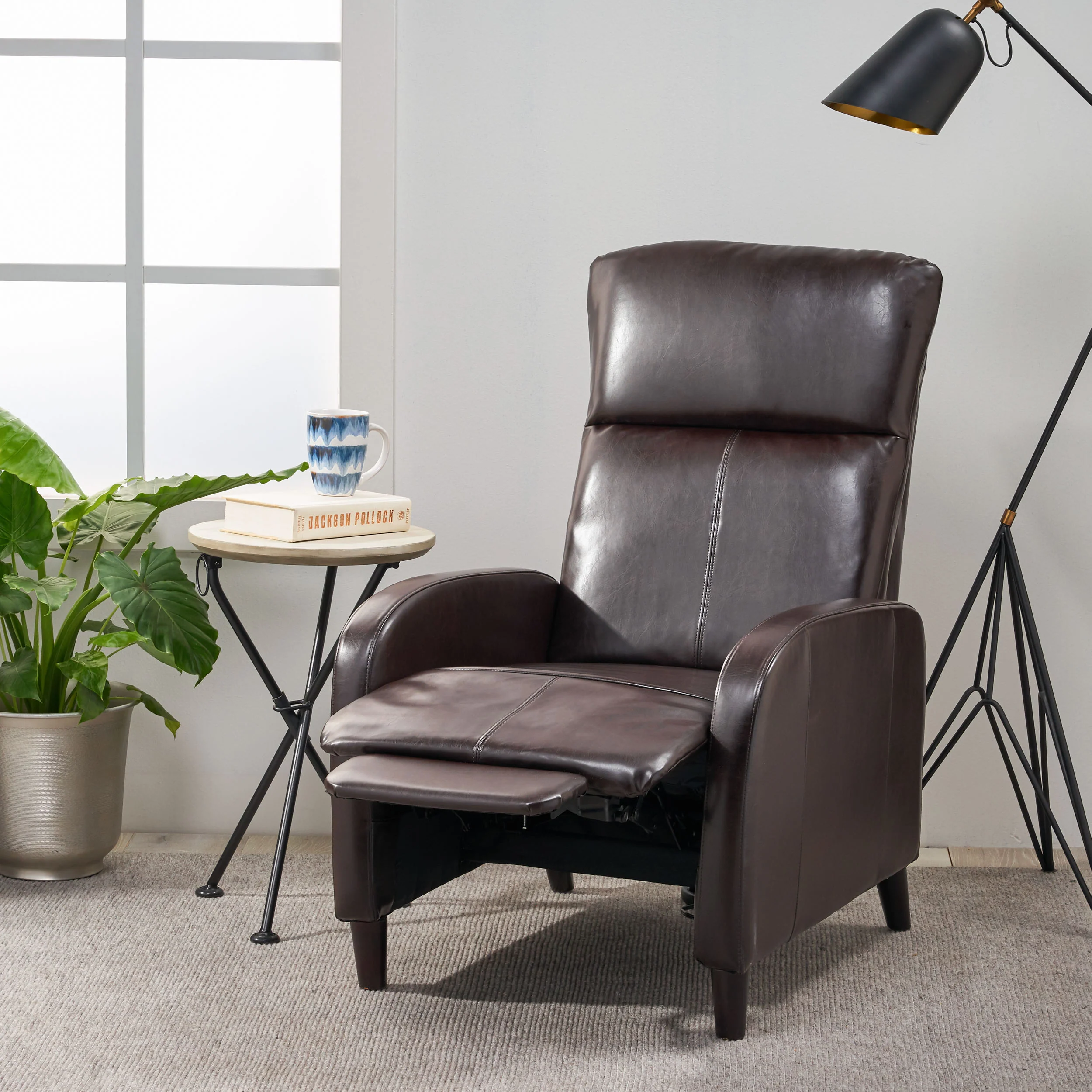 Trenton Leather Recliner - furnishings