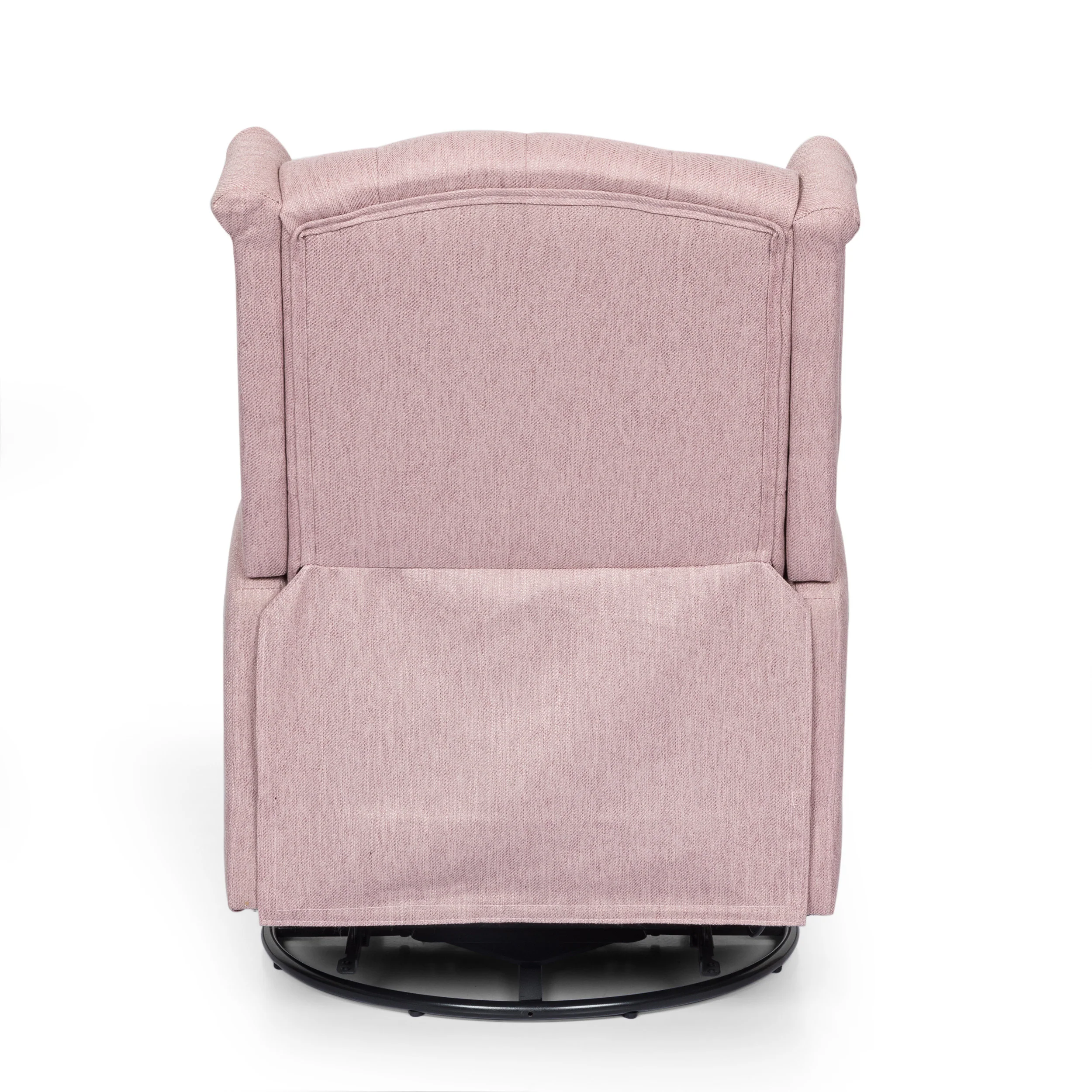 Houck Contemporary Tufted Wingback Swivel Recliner - furnishings