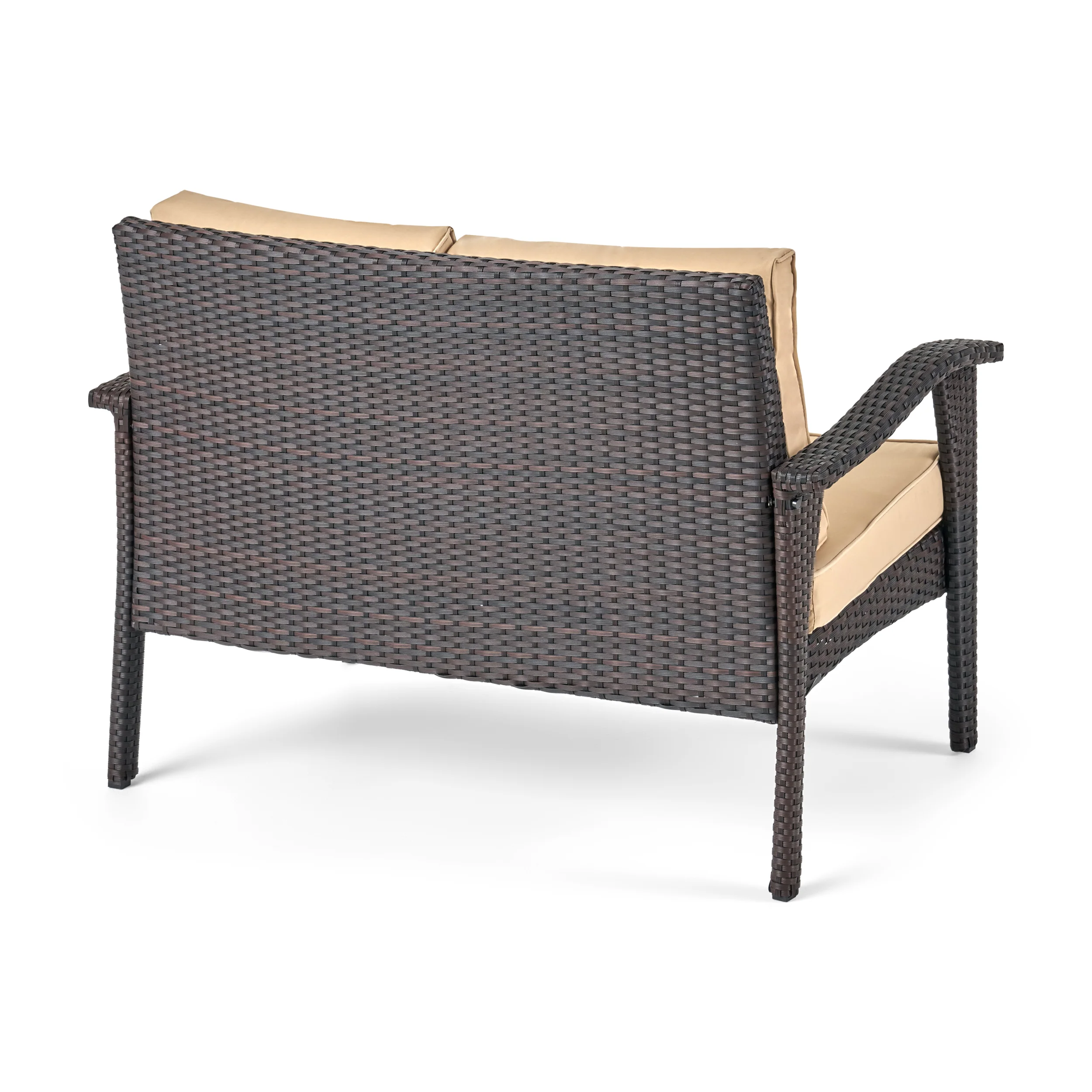 Voyage Outdoor 6 Seater Wicker Chat Set with Cushions - furnishings