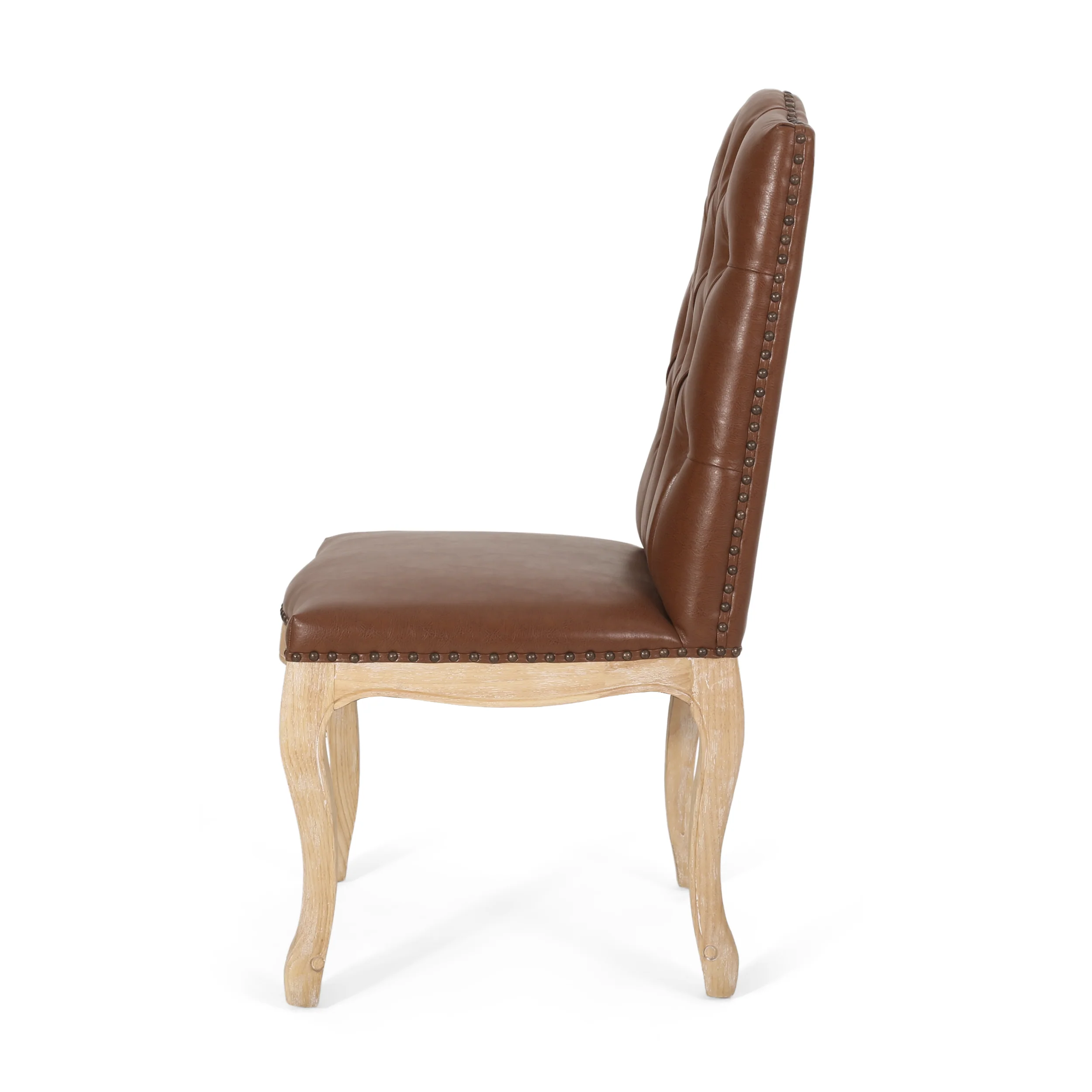 Cello Contemporary Faux Leather Dining Chairs, Set of 2 - furnishings