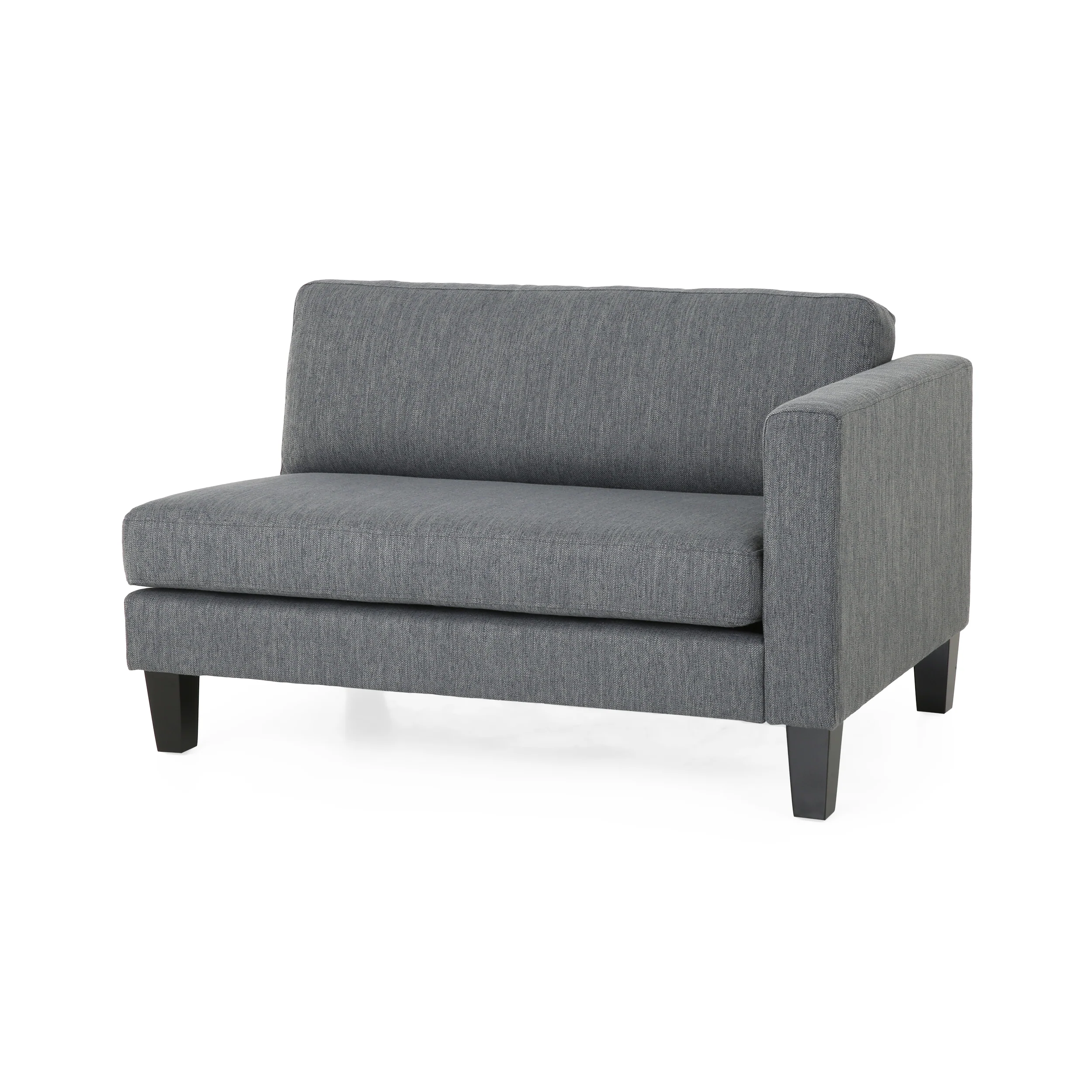 Ilaan Contemporary 4 Seater Fabric Sofa with Accent Pillows - furnishings