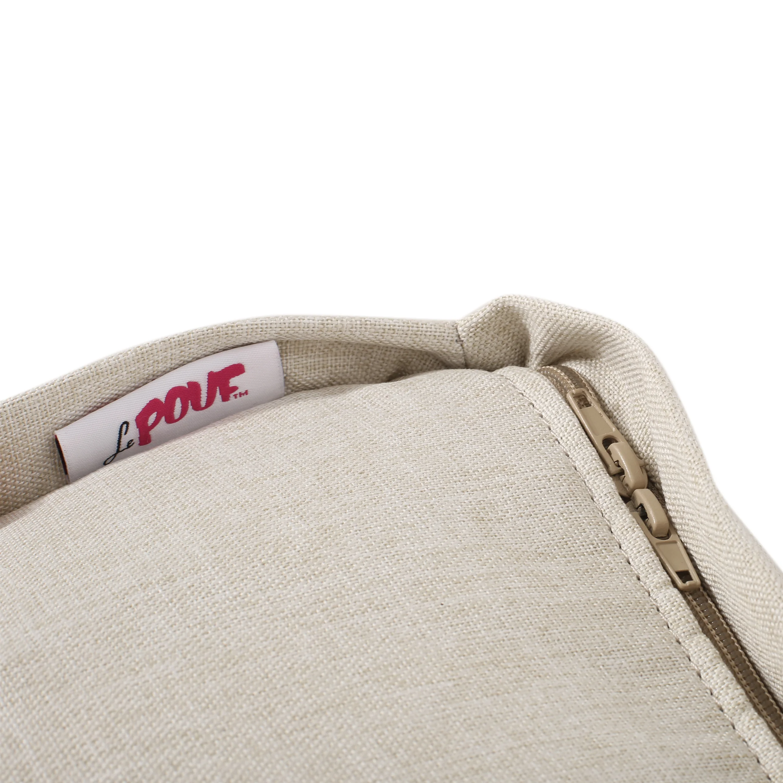 Punjab Tattnall Contemporary Two Tone Fabric Cube Pouf - furnishings