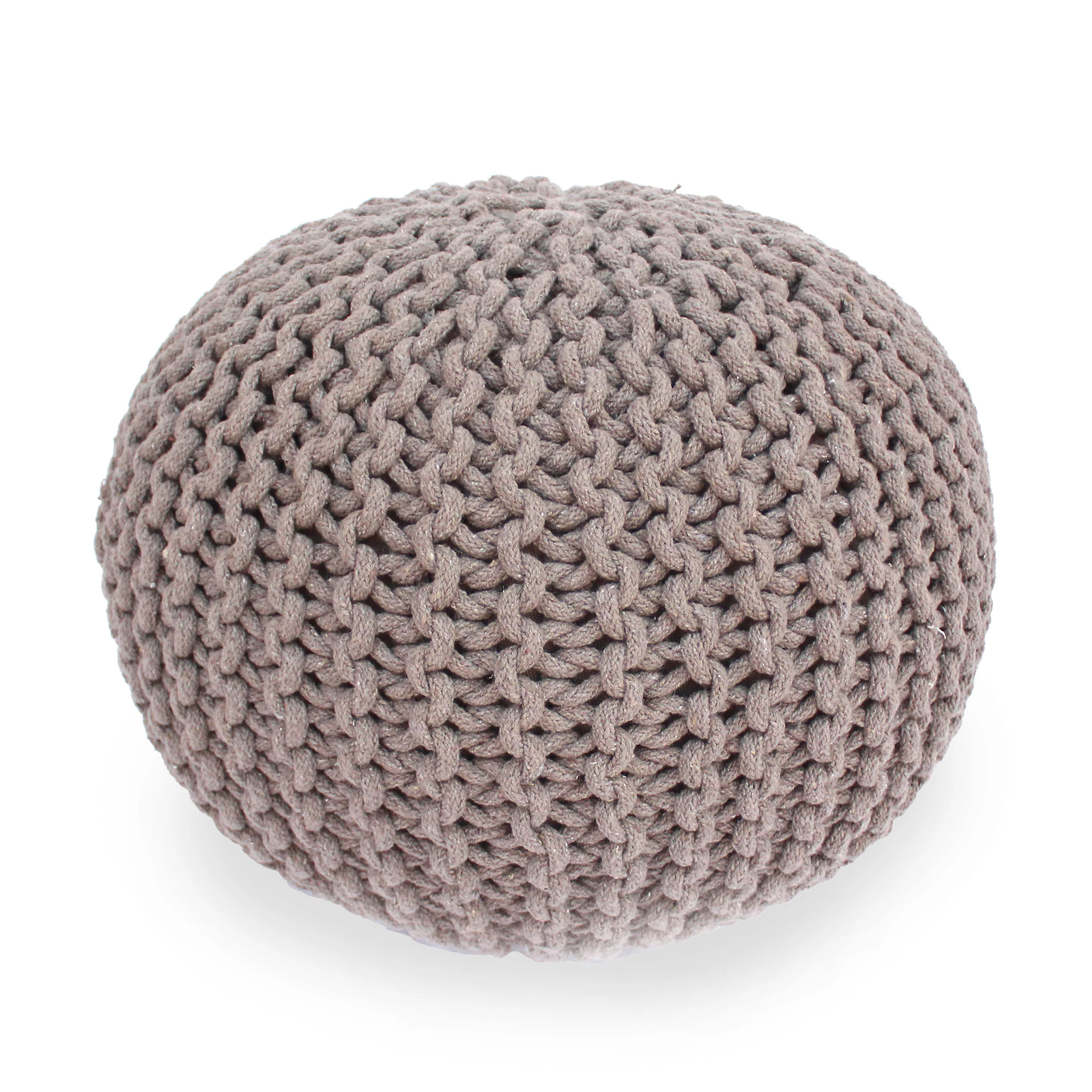 Poona Handcrafted Modern Cotton Pouf - furnishings