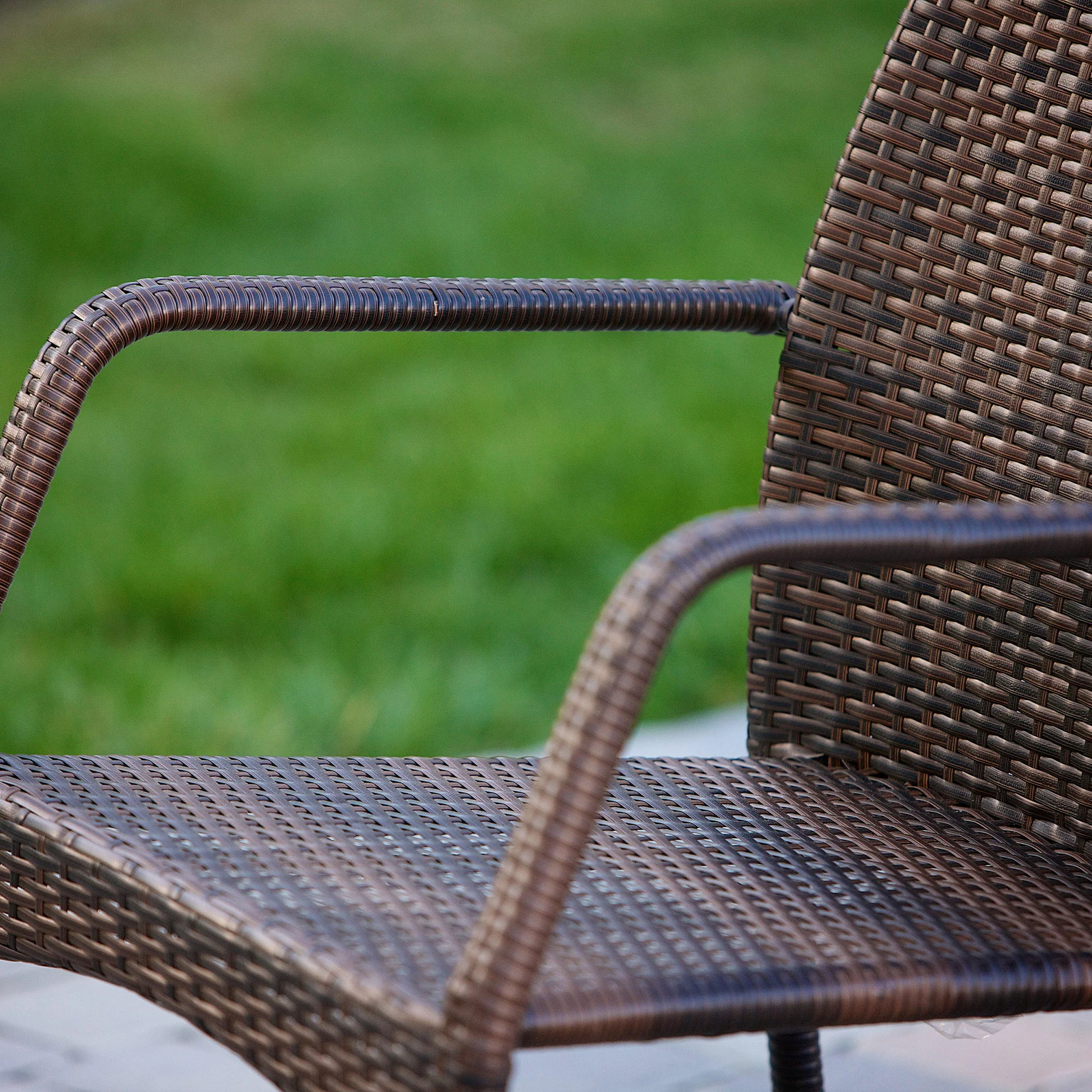 Michael 5 Piece Outdoor Wicker Dining Set - furnishings