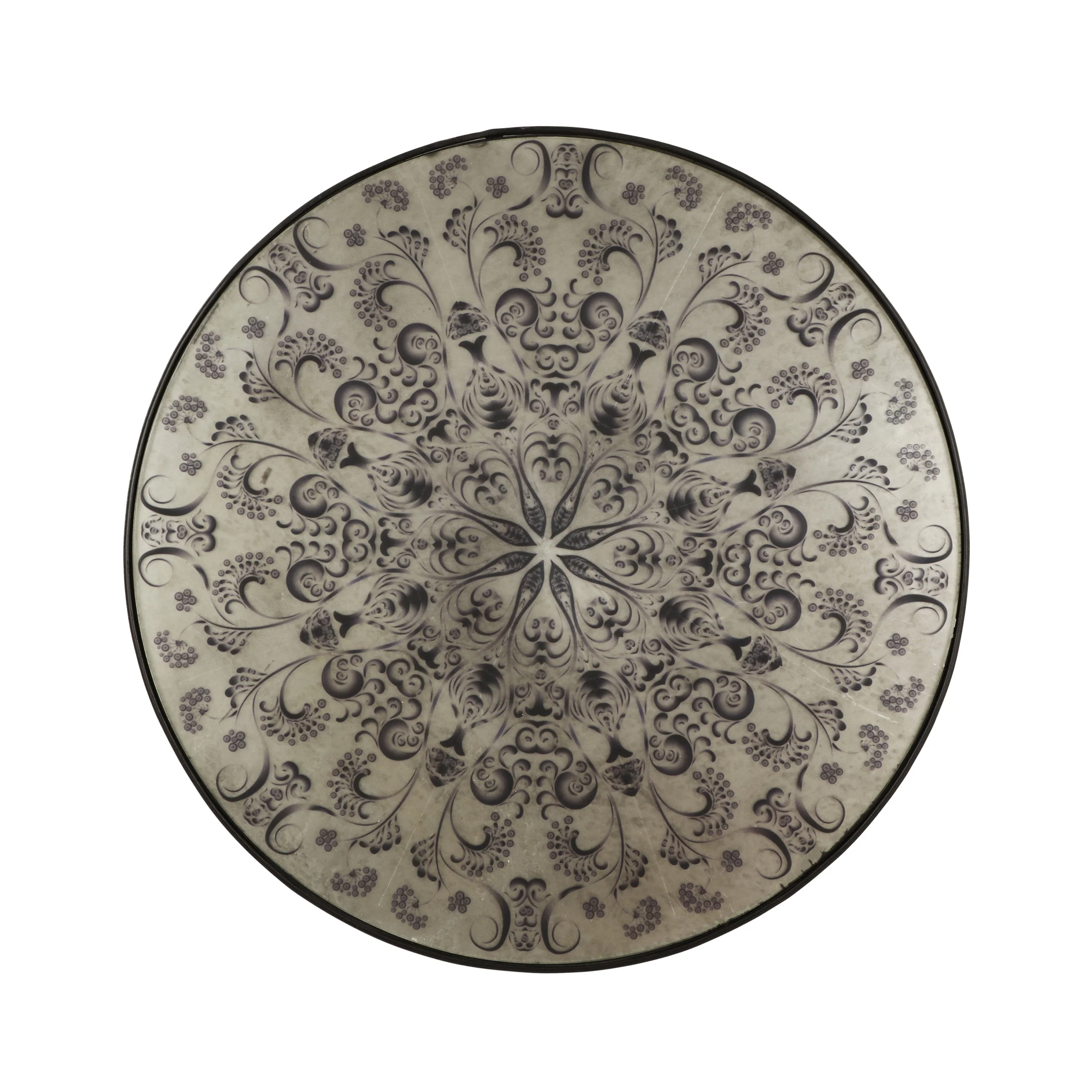 Georgia Antique Round Mandala Mirror - furnishings