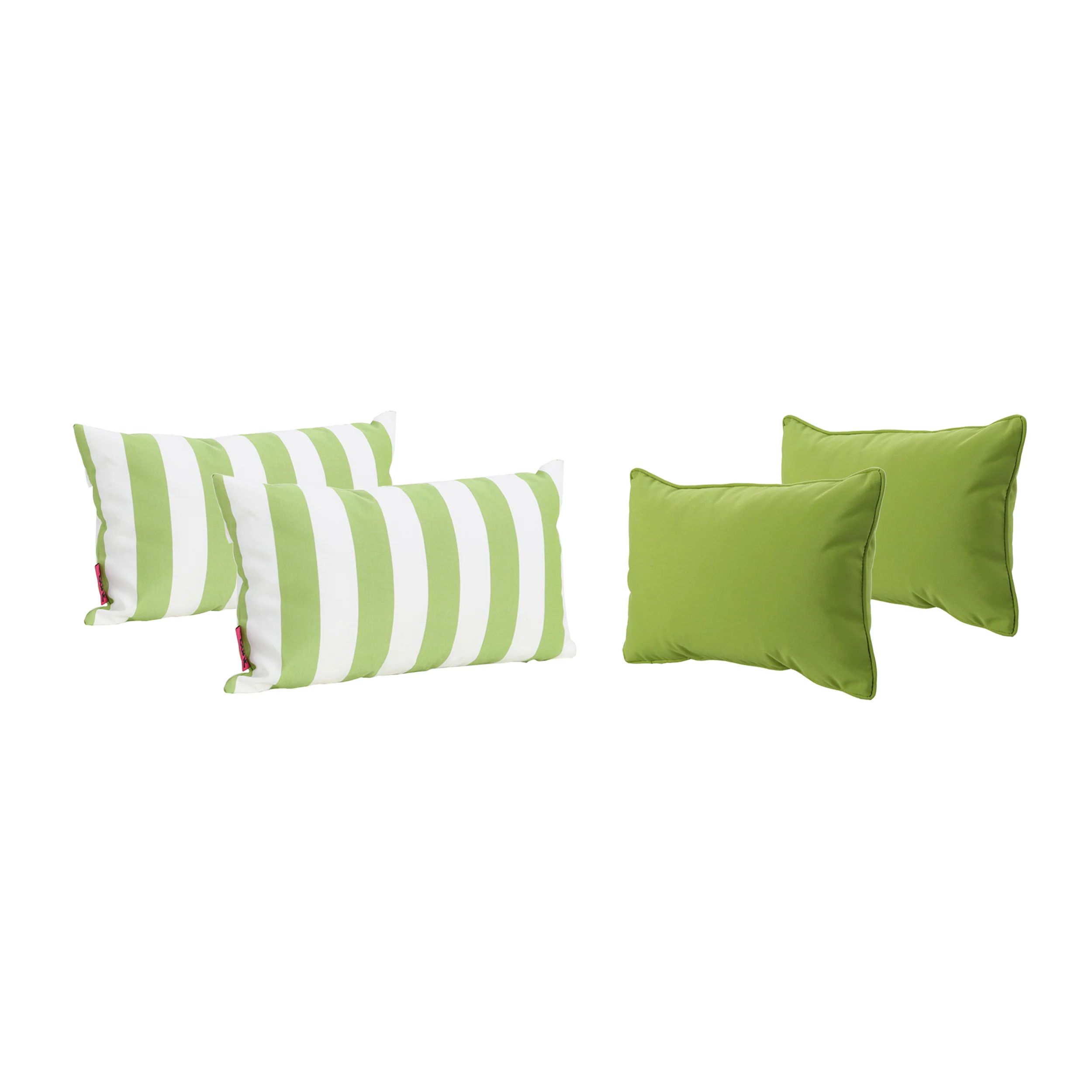 La Jolla Outdoor Water Resistant Rectangular Throw Pillows - Set of 4 - furnishings